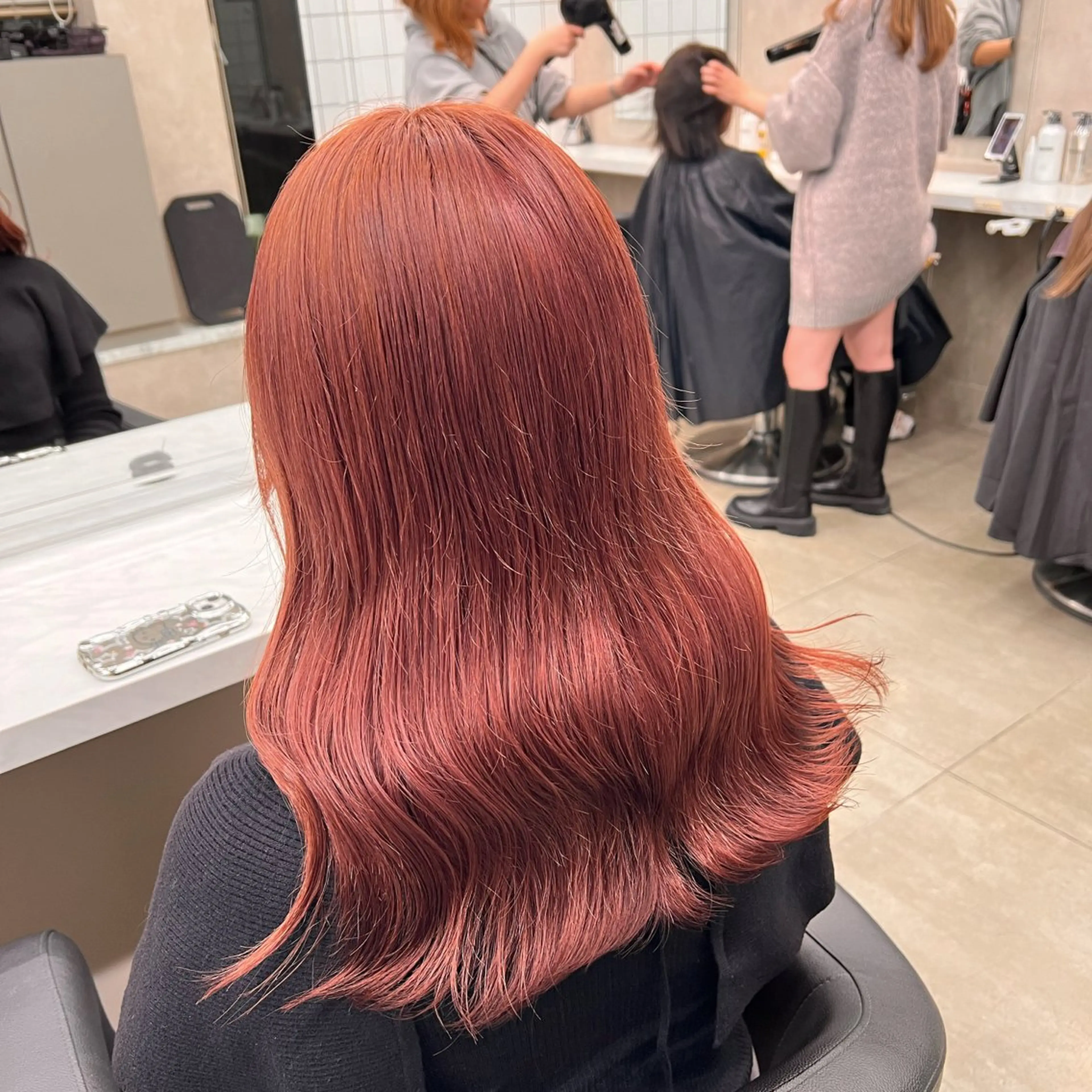 セミロング カラー 💖札幌カラー 指名No.1💖玲奈のヘアスタイル