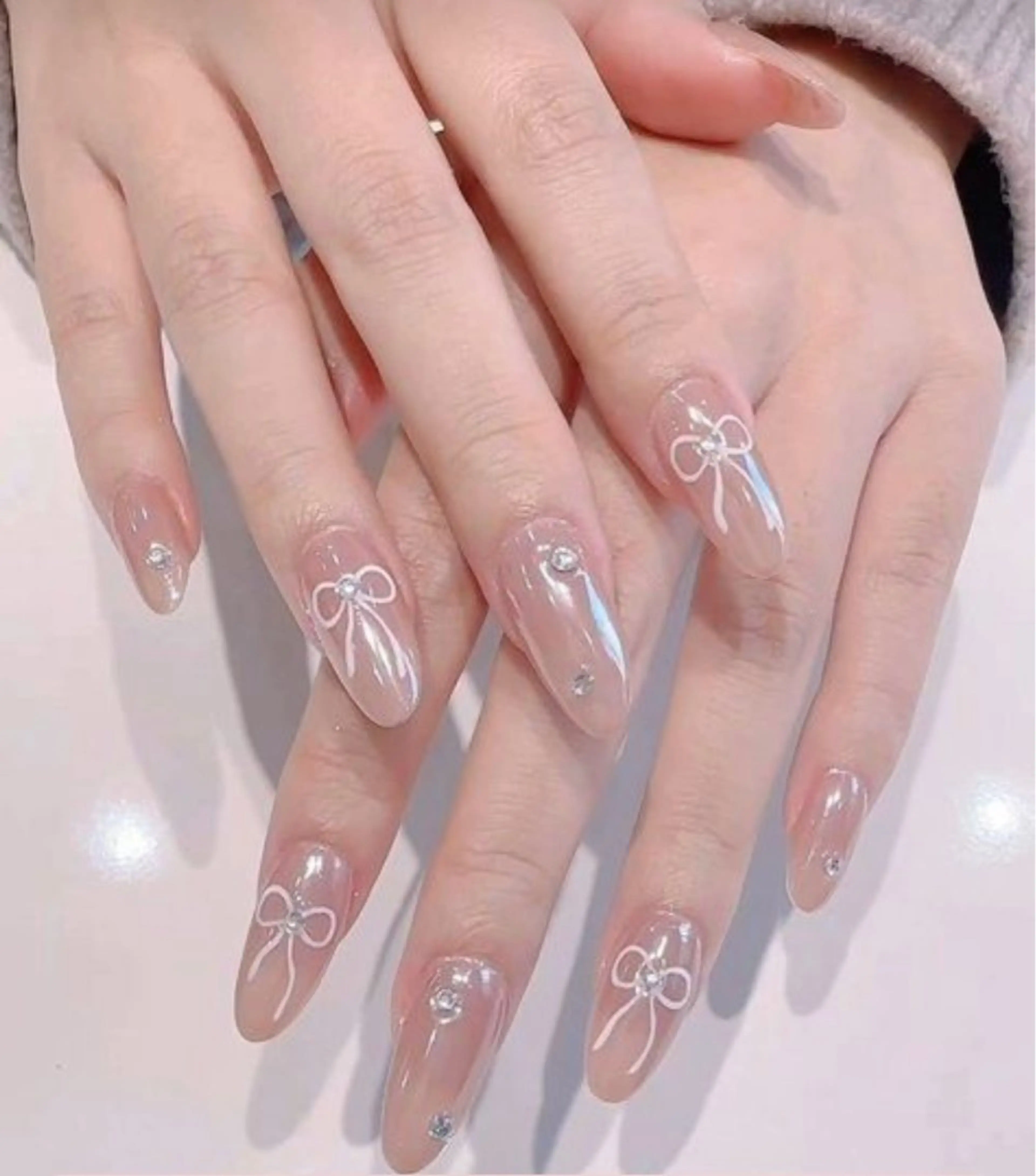 ネイル 韓国ネイル 持ち込み ニュアンスネイル ネイルチップ ハンドネイル TABI ANA.CHUOのネイルデザイン