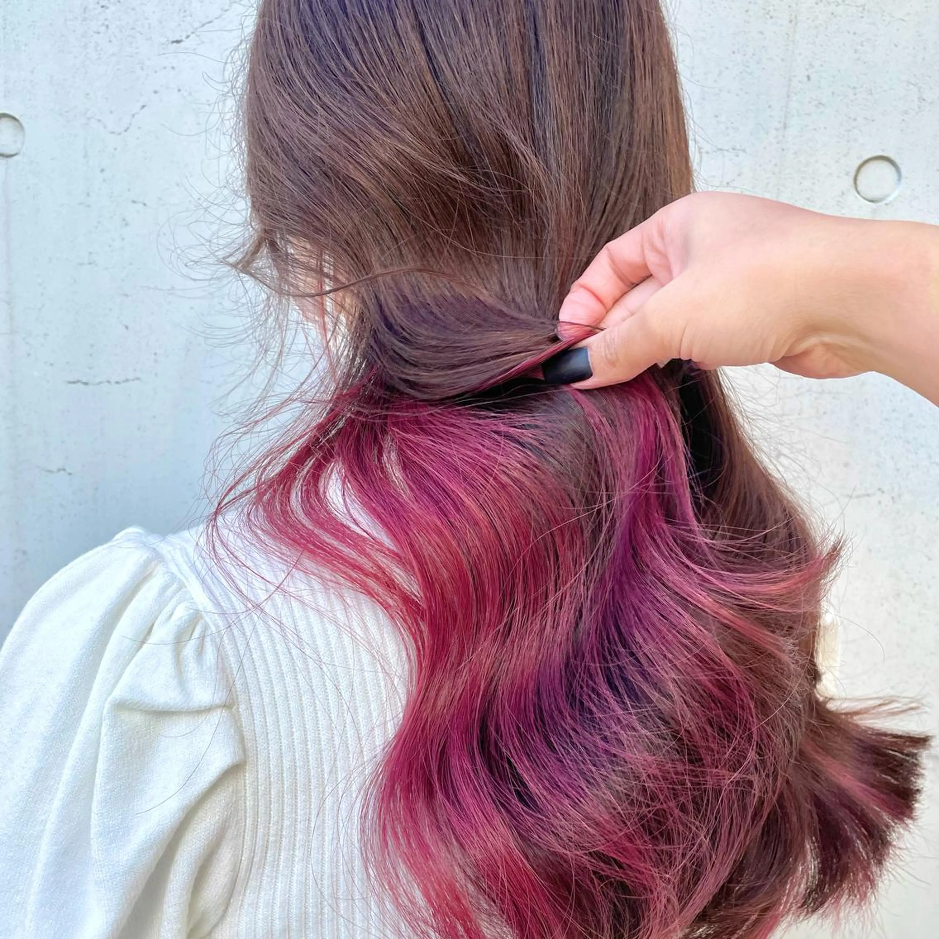 ロング カラー ブリーチ ケアブリーチ ダブルカラー インナーカラー ピンクカラー ヘアカラー トリートメント もにか🌞原宿/渋谷 🌝ブリーチカラーのヘアスタイル