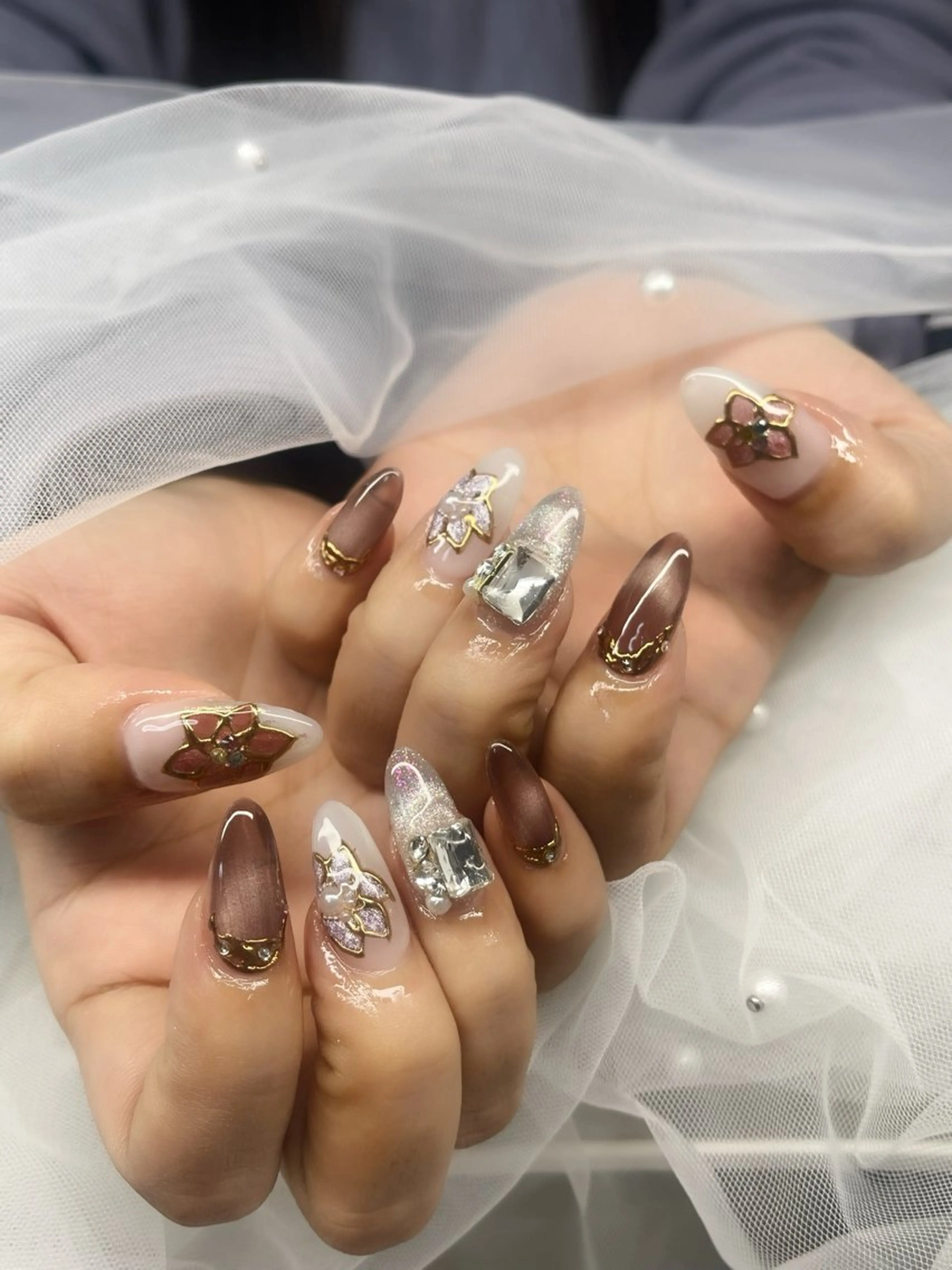 ネイル ハイネイル 自宅サロンのネイルデザイン