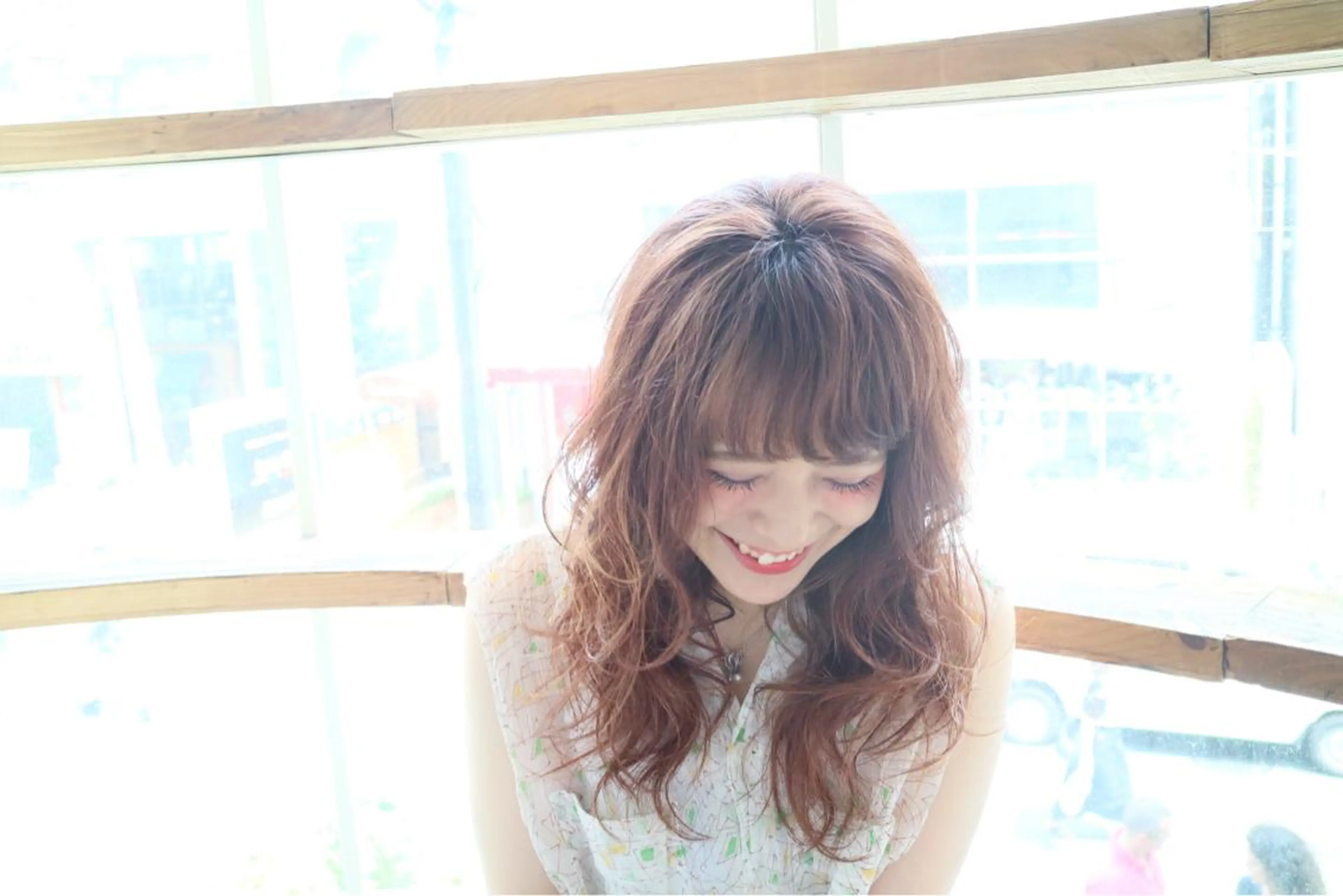 ロング カラー パーマ ヘアアレンジ JYUNESU表参道所属・似合わせhair🔸 アサダ　タカコ🔸のヘアスタイル