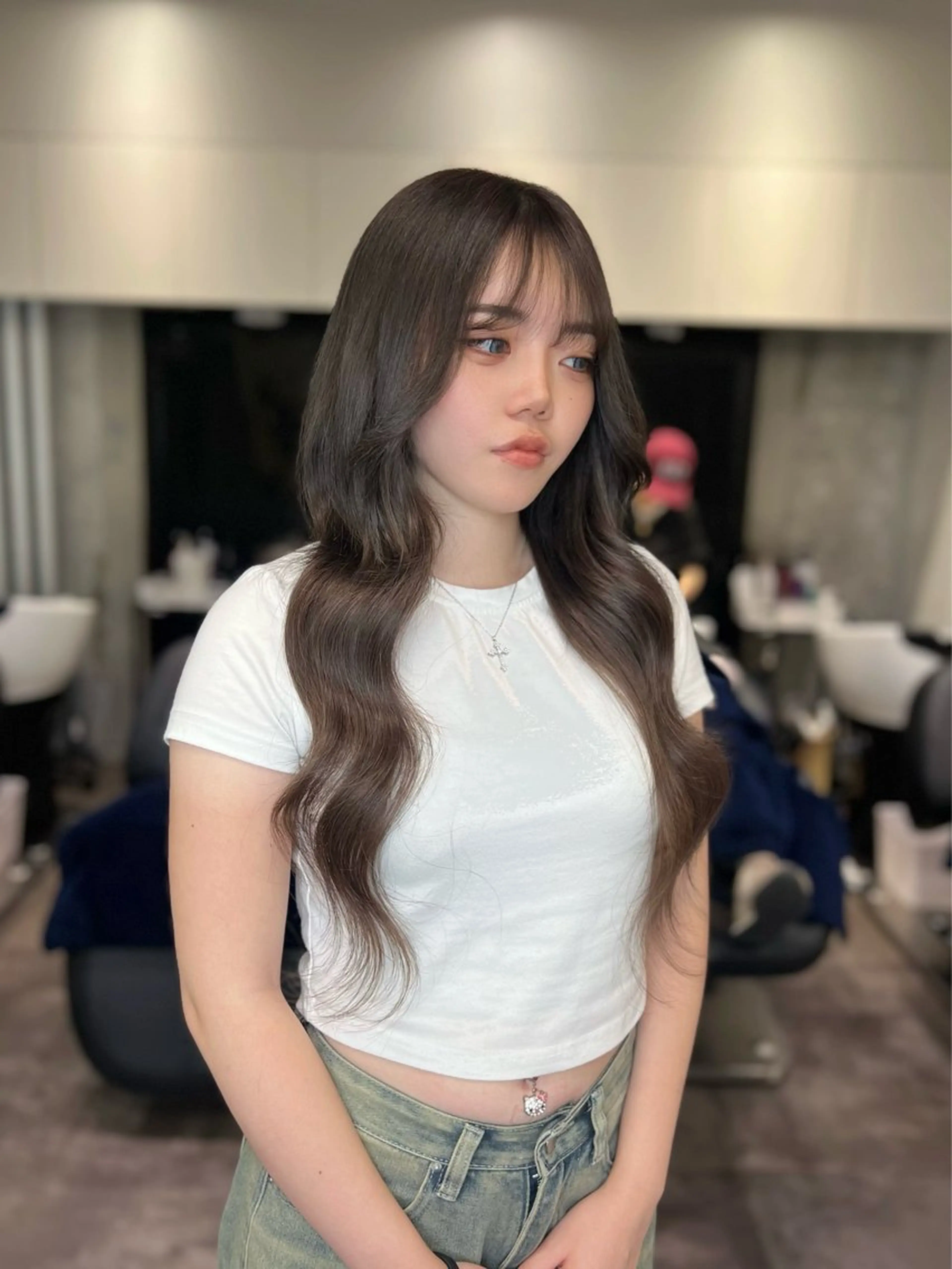 ロング シールエクステ エクステ ヘアカラー エクステ 【elyts】 COCOROのヘアスタイル