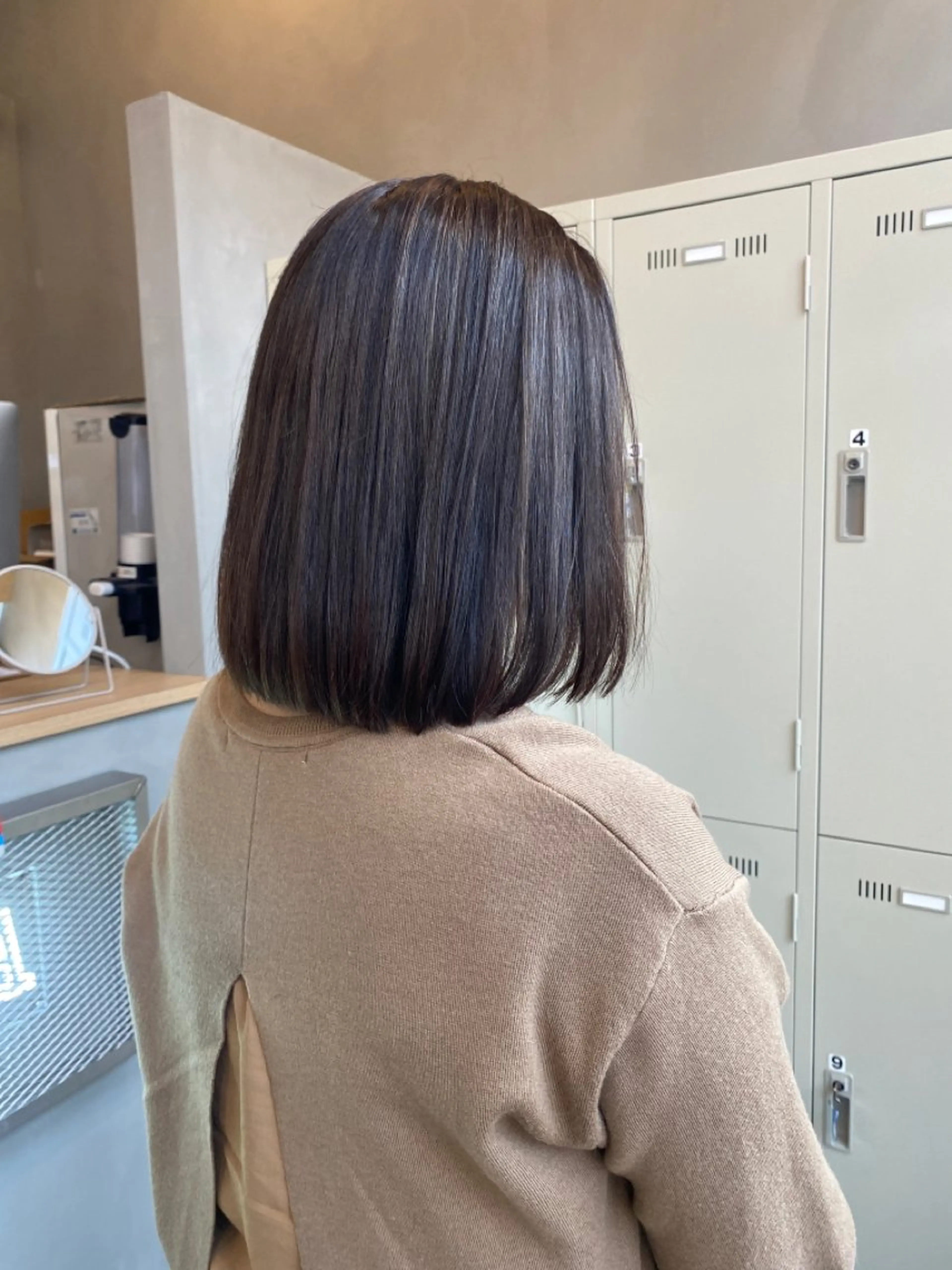 ミディアム ハイライト 徳重 美香のヘアスタイル
