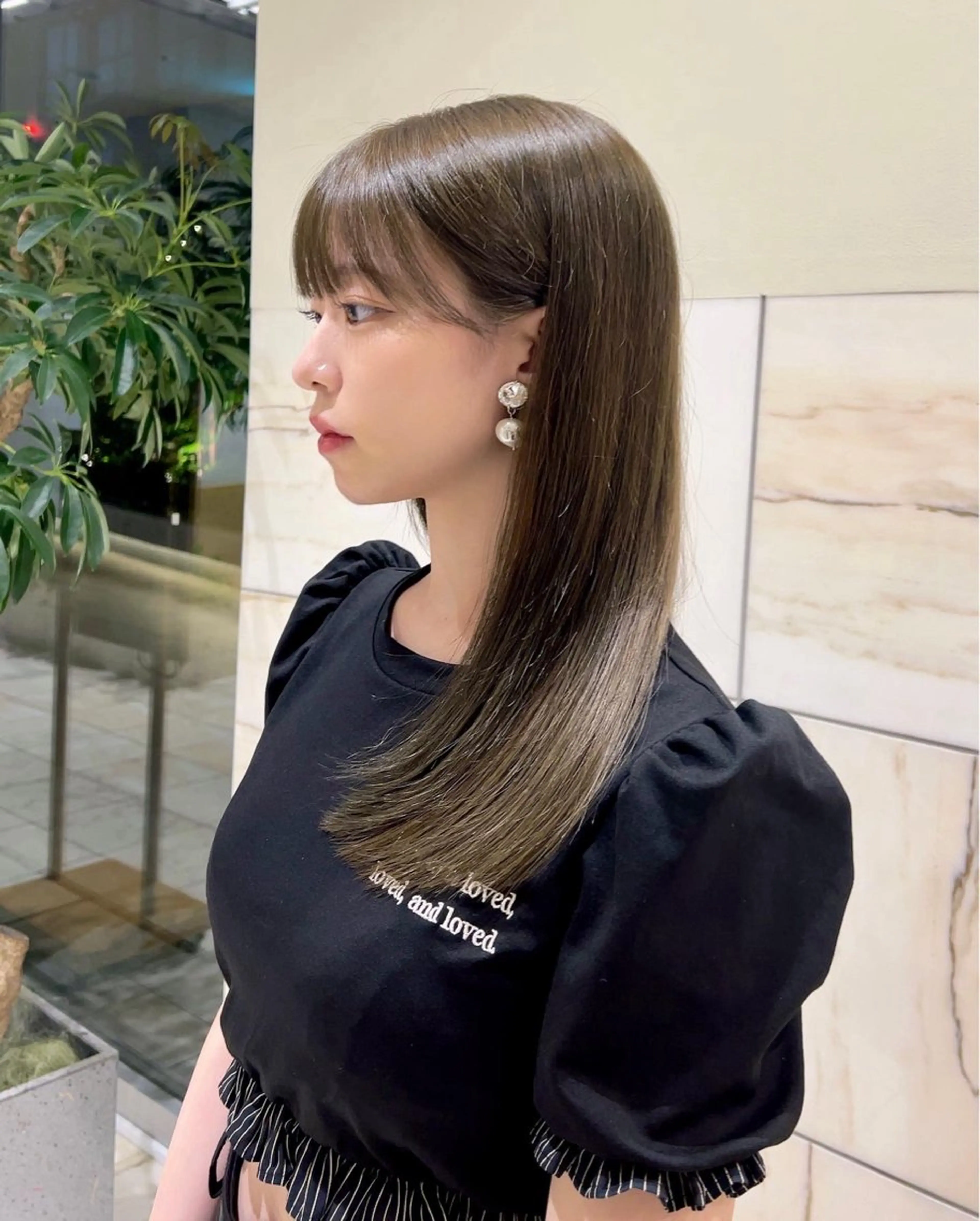 セミロング カラー カット ヘアカラー トリートメント 新宿/髪質改善/ レイヤー/サカキのヘアスタイル