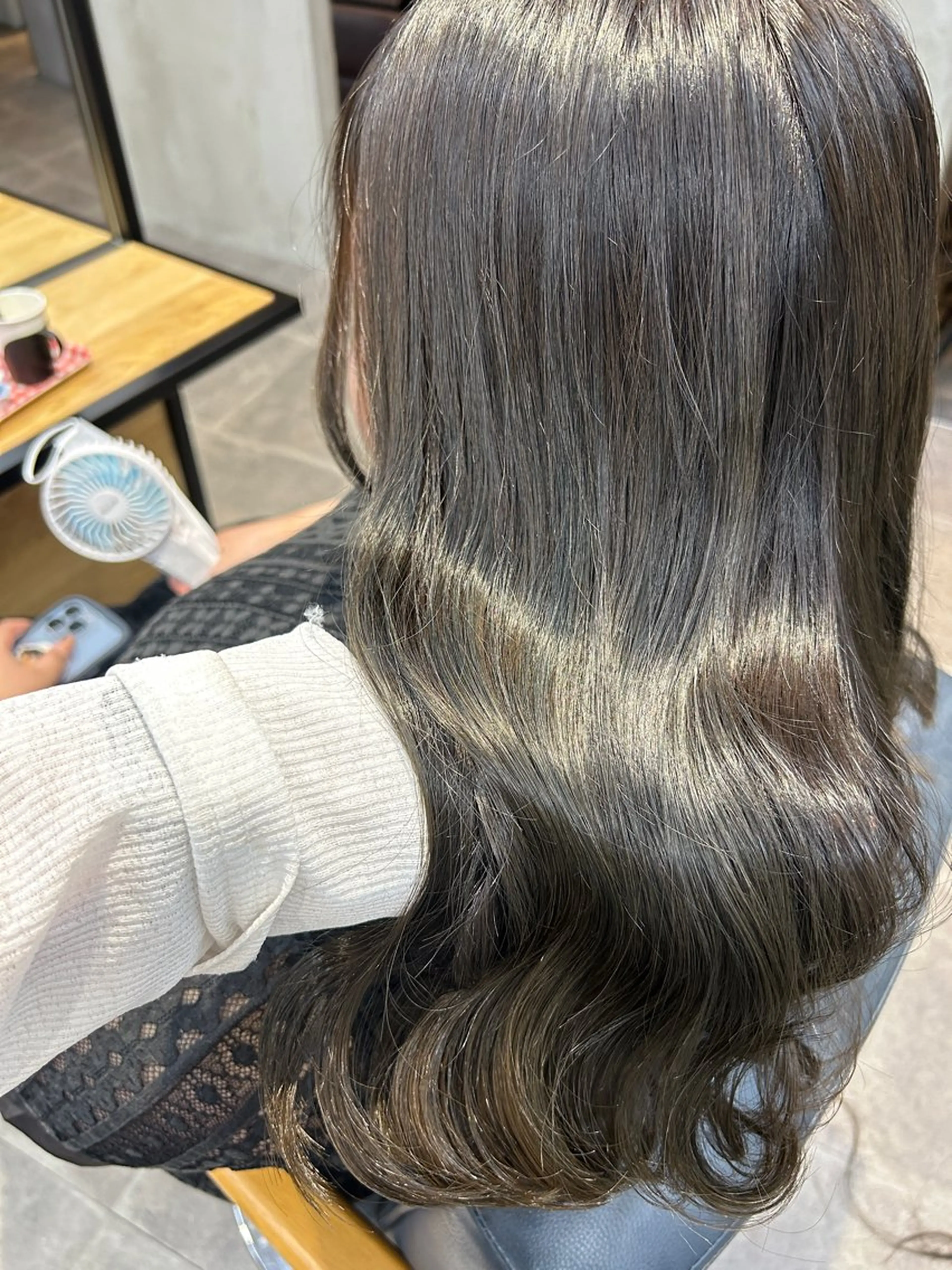 ロング カラー カット ヘアカラー トリートメント newi梅田🫧韓国 ヘア🫧sakiのヘアスタイル