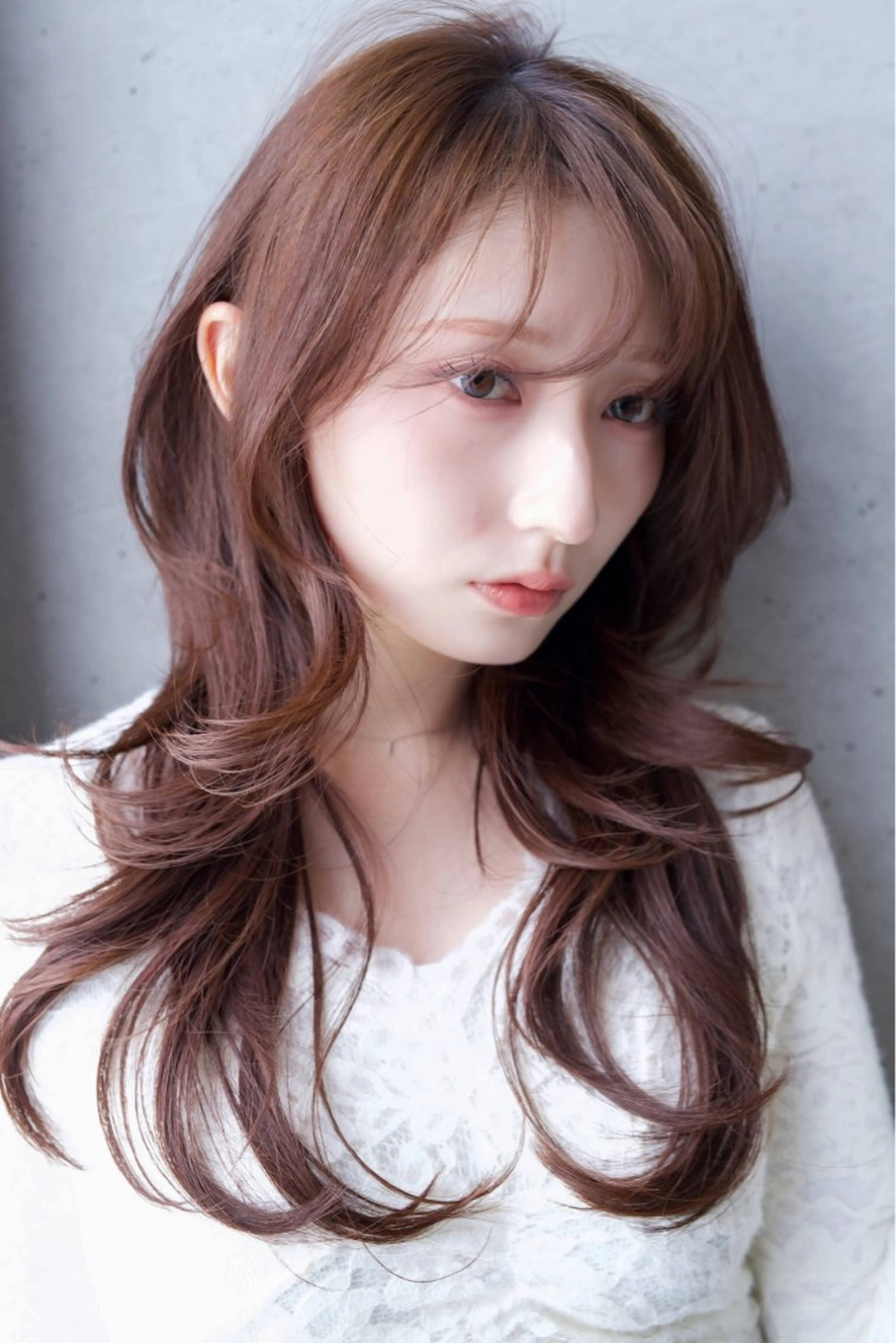 ロング カラー ヘアカラー トリートメント 羽間 有咲のヘアスタイル