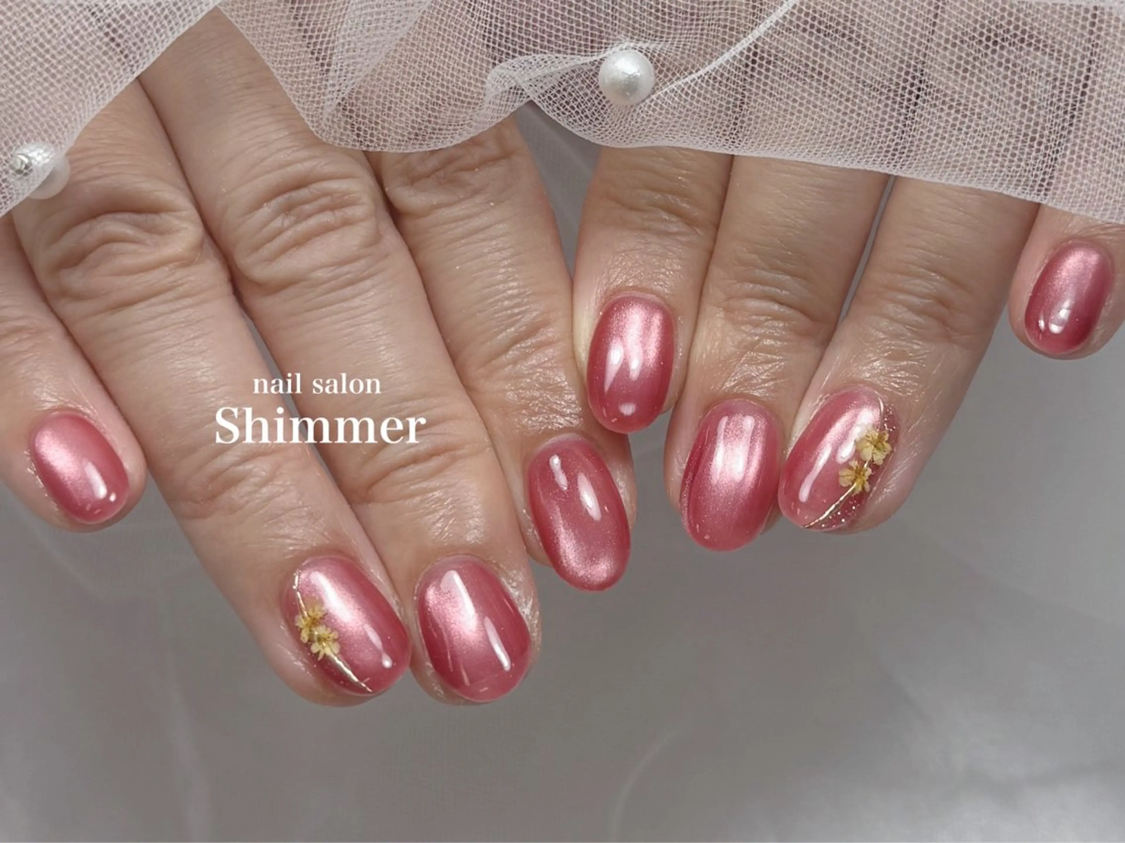 ネイル ハンドネイル Shimmer Risaのネイルデザイン