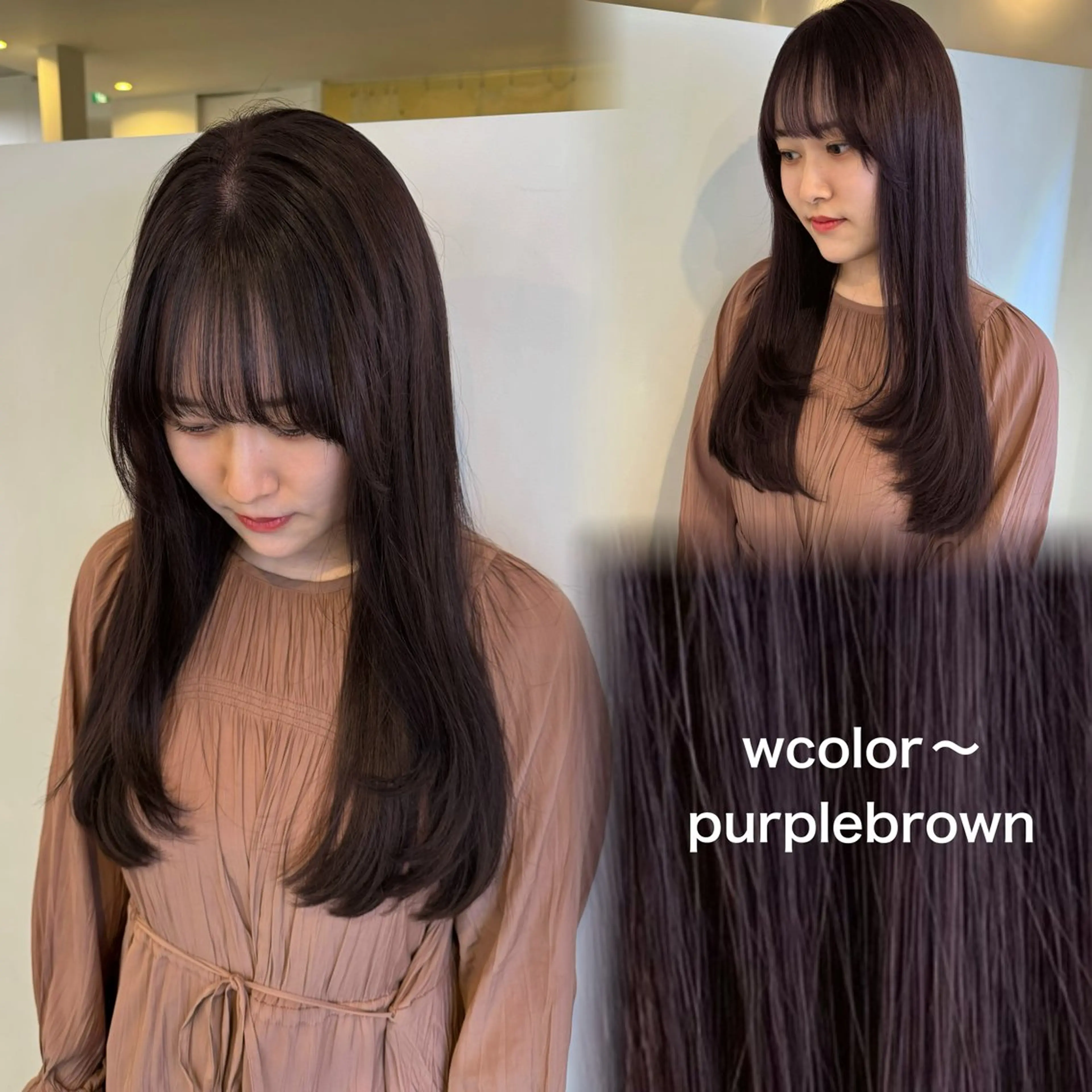 ロング カラー ブリーチ ダブルカラー インナーカラー ブリーチなしカラー ピンクカラー カット トリートメント yard.長田 唯のヘアスタイル