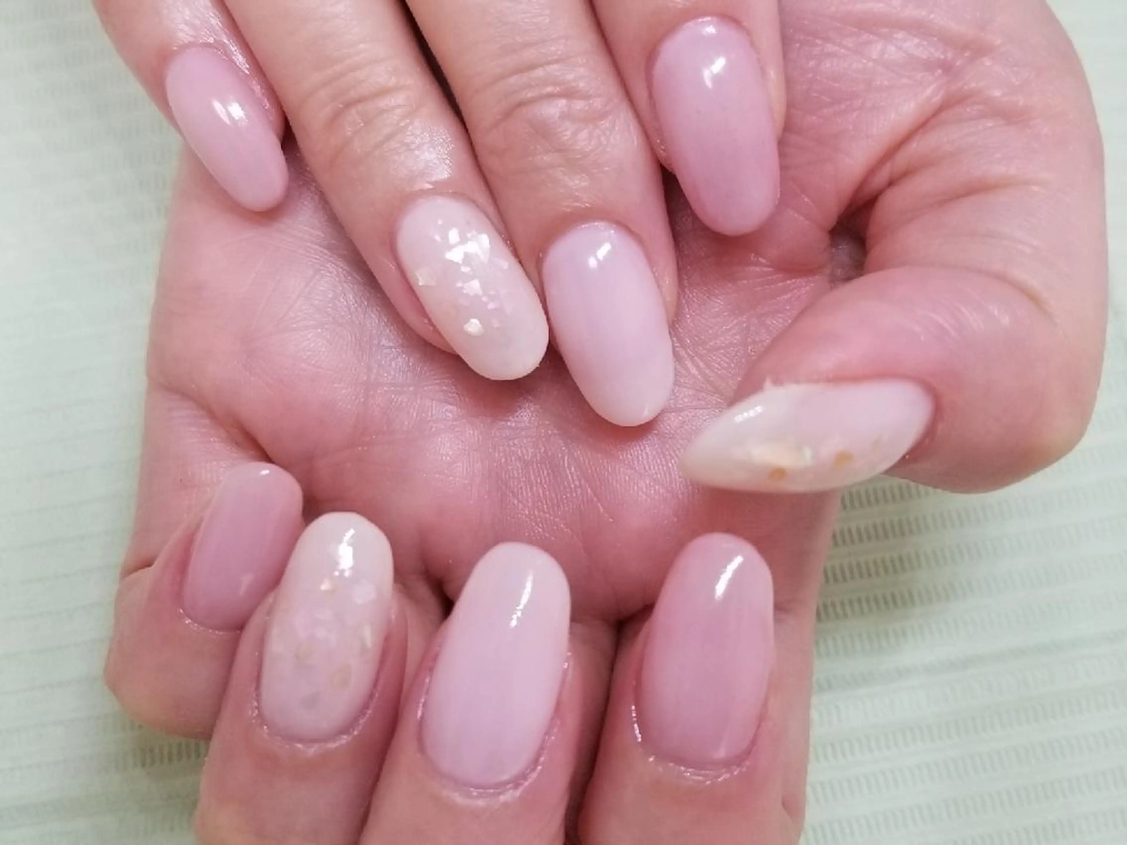 ネイル アートネイル フレンチネイル ピンク em nailのネイルデザイン