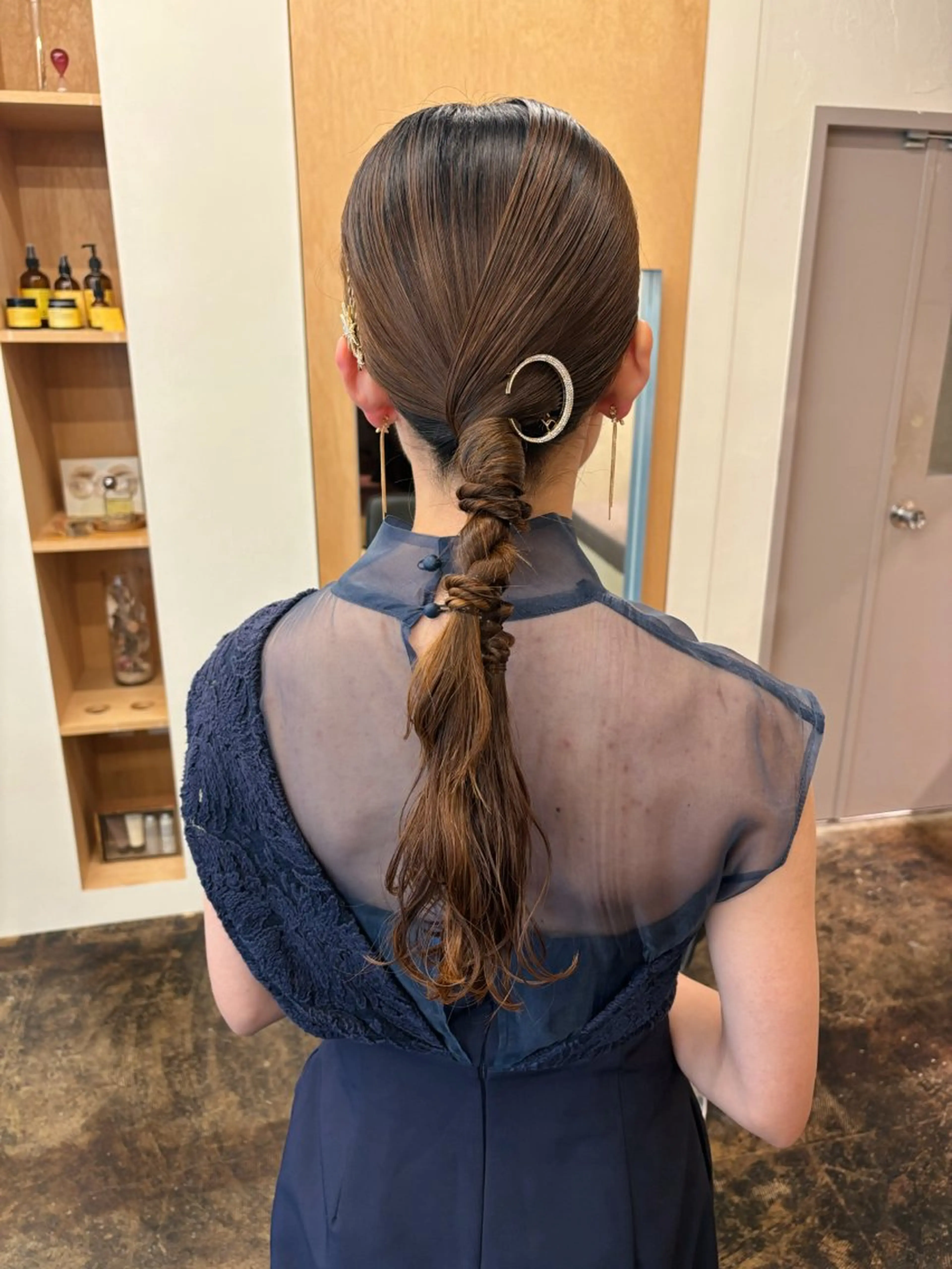 ロング ヘアアレンジ ヘアセット 西山 紗耶香🪽 透明感カラー/ボブのヘアスタイル