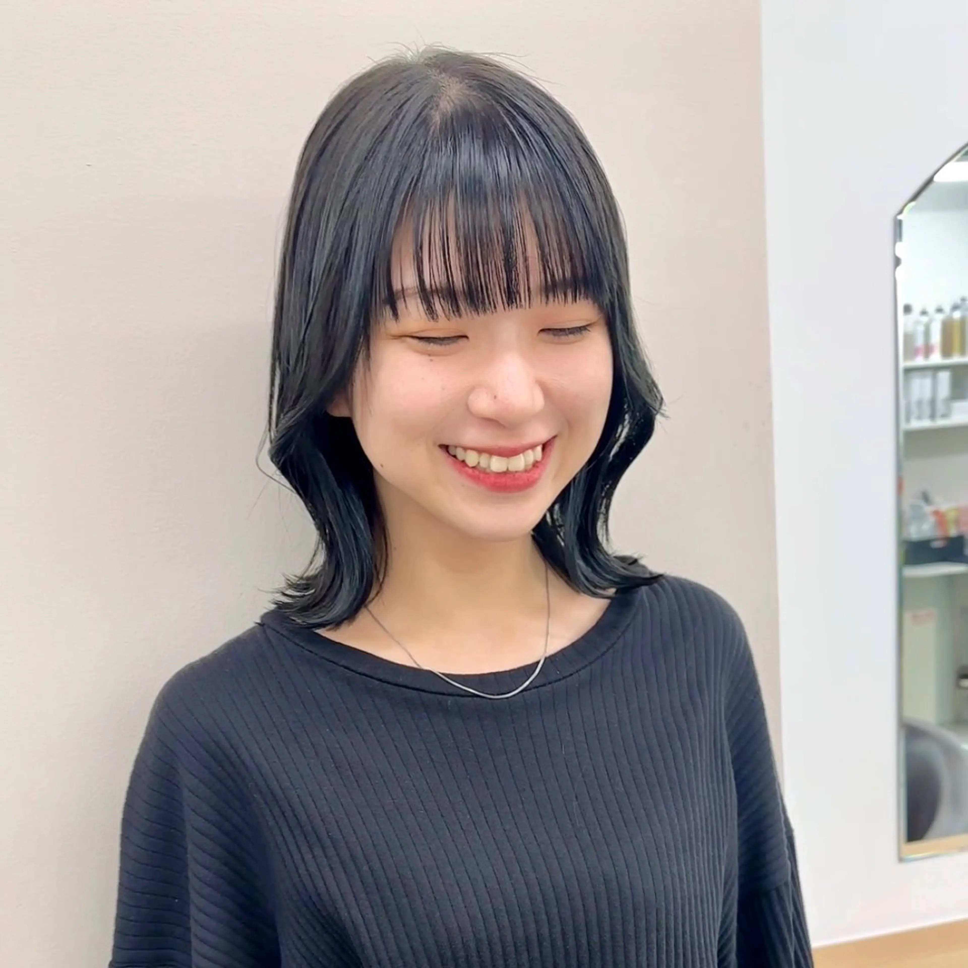 ミディアム カラー カット ヘアカラー トリートメント ブリーチなし/レイヤ ー特化🌈Tommyのヘアスタイル