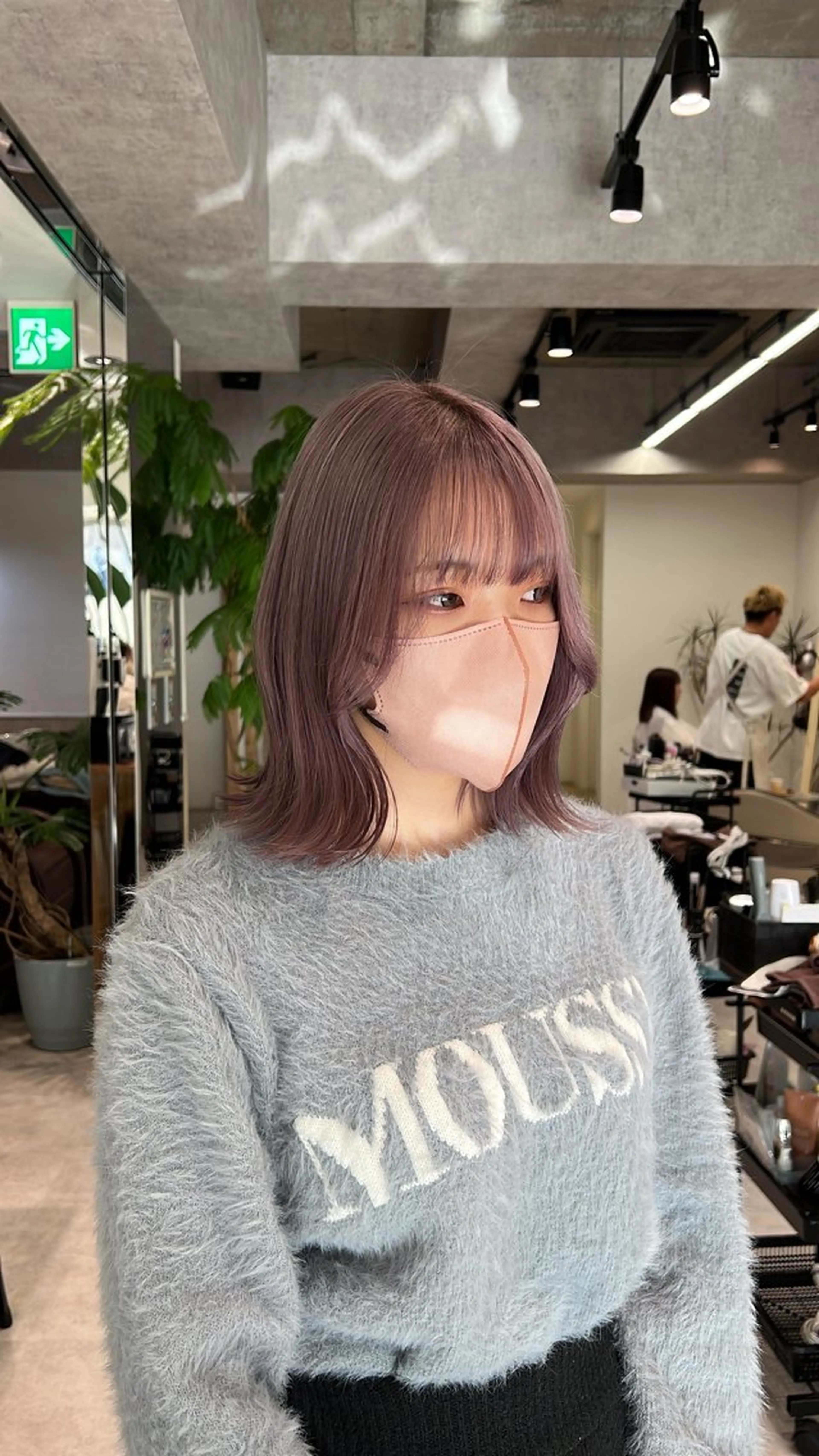 ミディアム カラー グレージュ ラベンダーカラー ラベンダーグレージュ ラベンダーグレー ヘアカラー 透明感カラー/ボブ / MARIE🍇のヘアスタイル