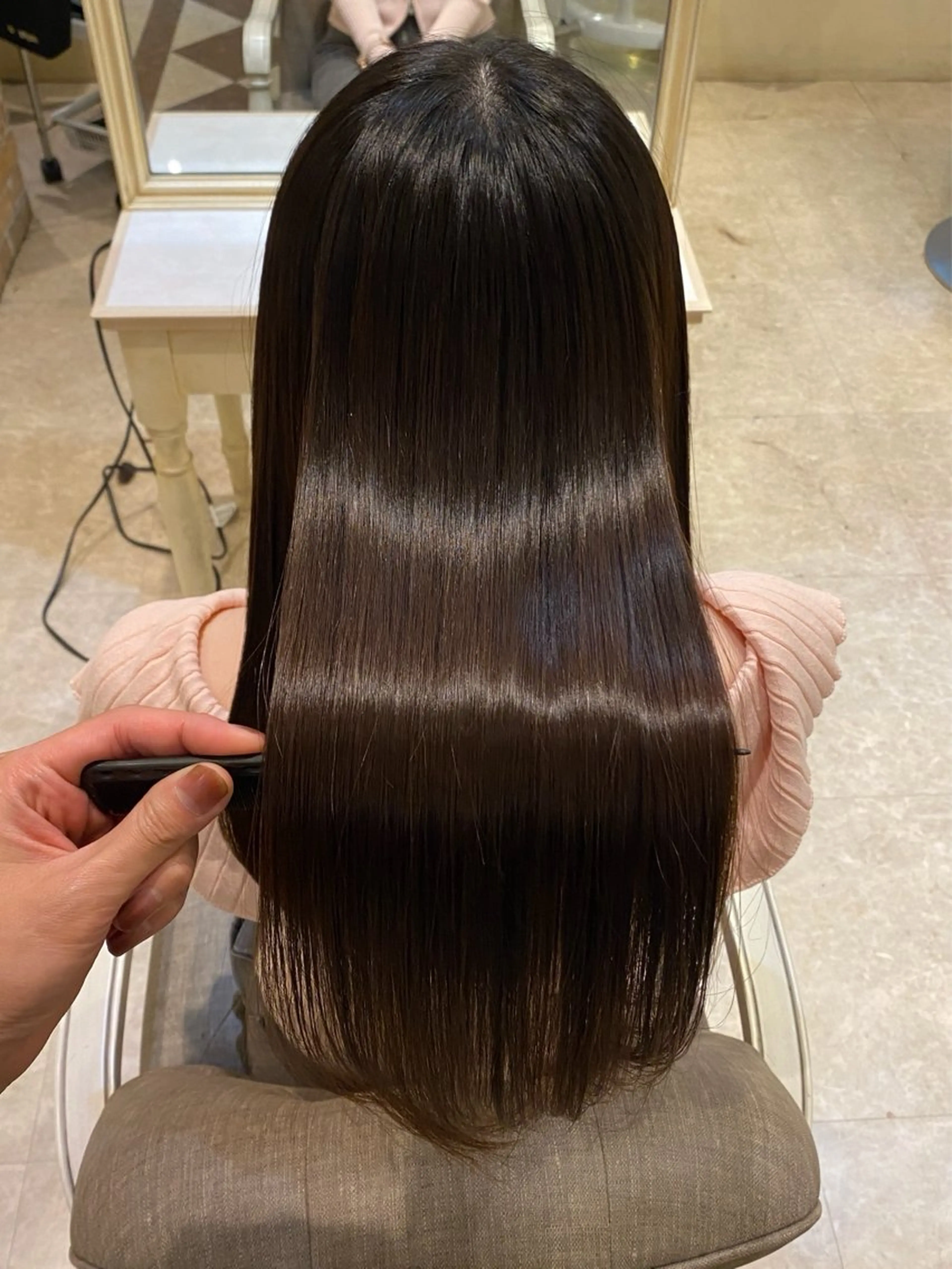 ロング 髪質改善 縮毛矯正 トリートメント 【髪質改善】加藤 崇徳のヘアスタイル