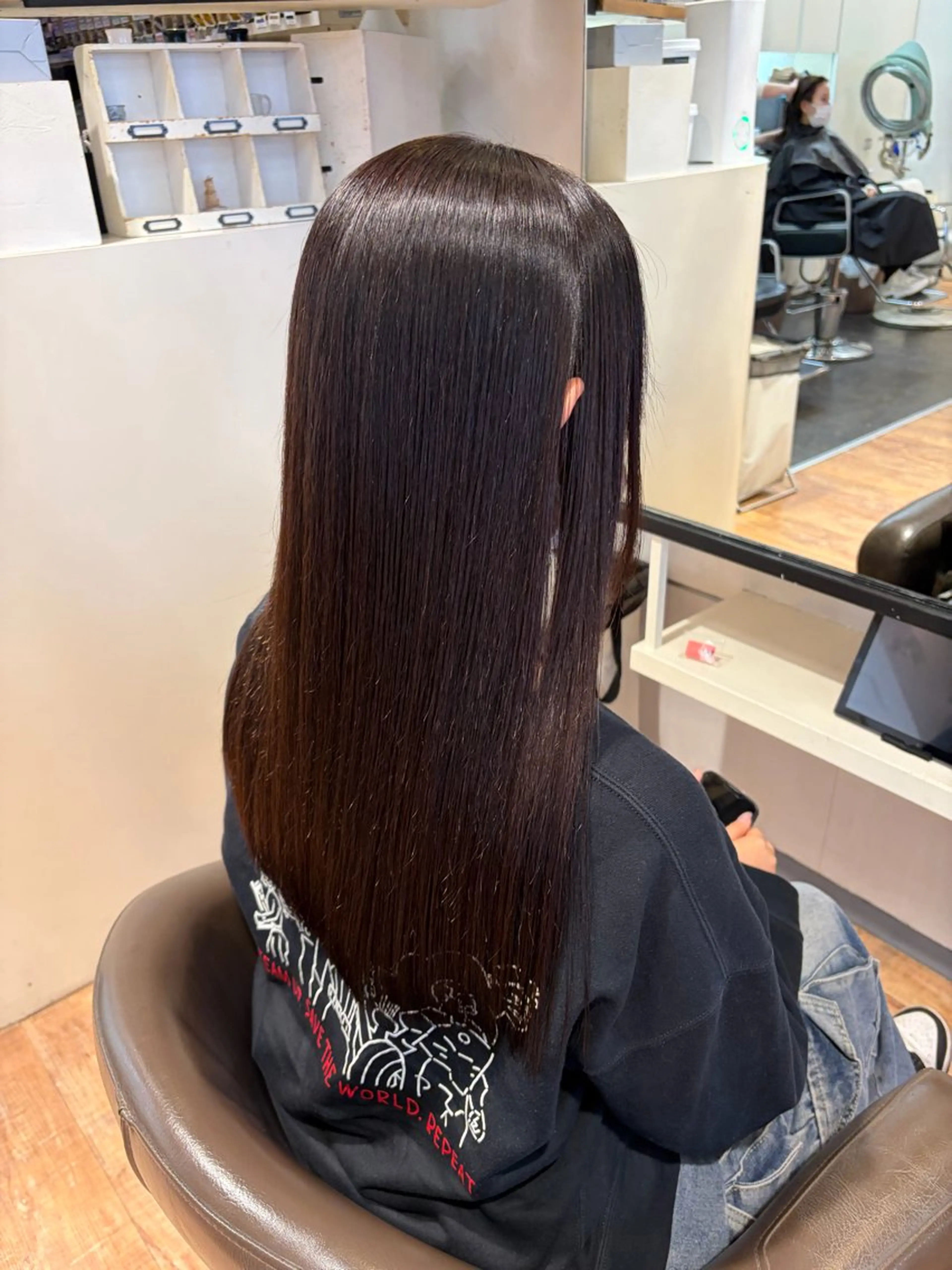 ロング パーマ ストレートパーマ 縮毛矯正 hip's eyes 渡辺舜のヘアスタイル