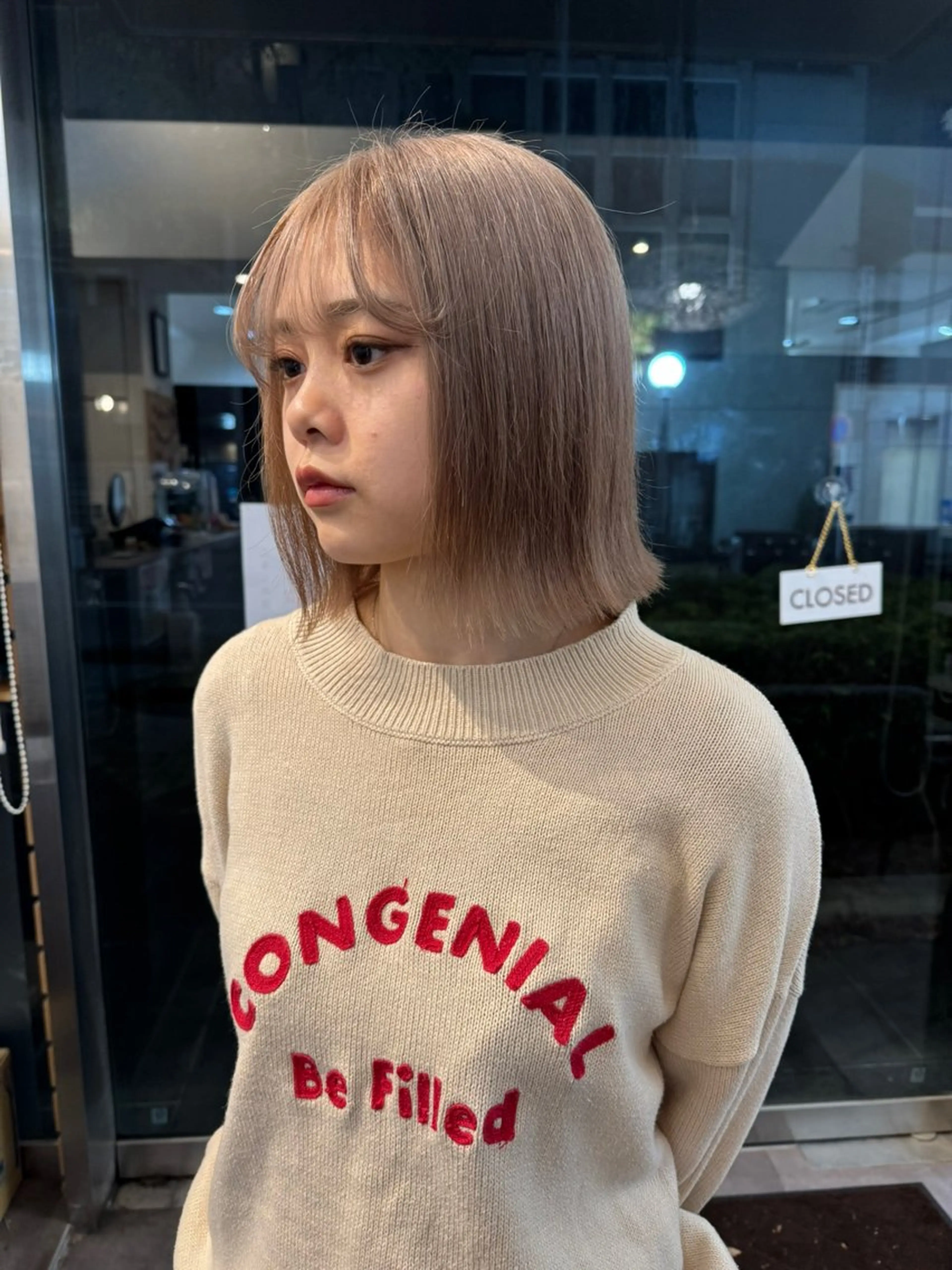 ミディアム カット ヘアカラー トリートメント 💎艶カラー髪質改善 💎🐇uraraのヘアスタイル