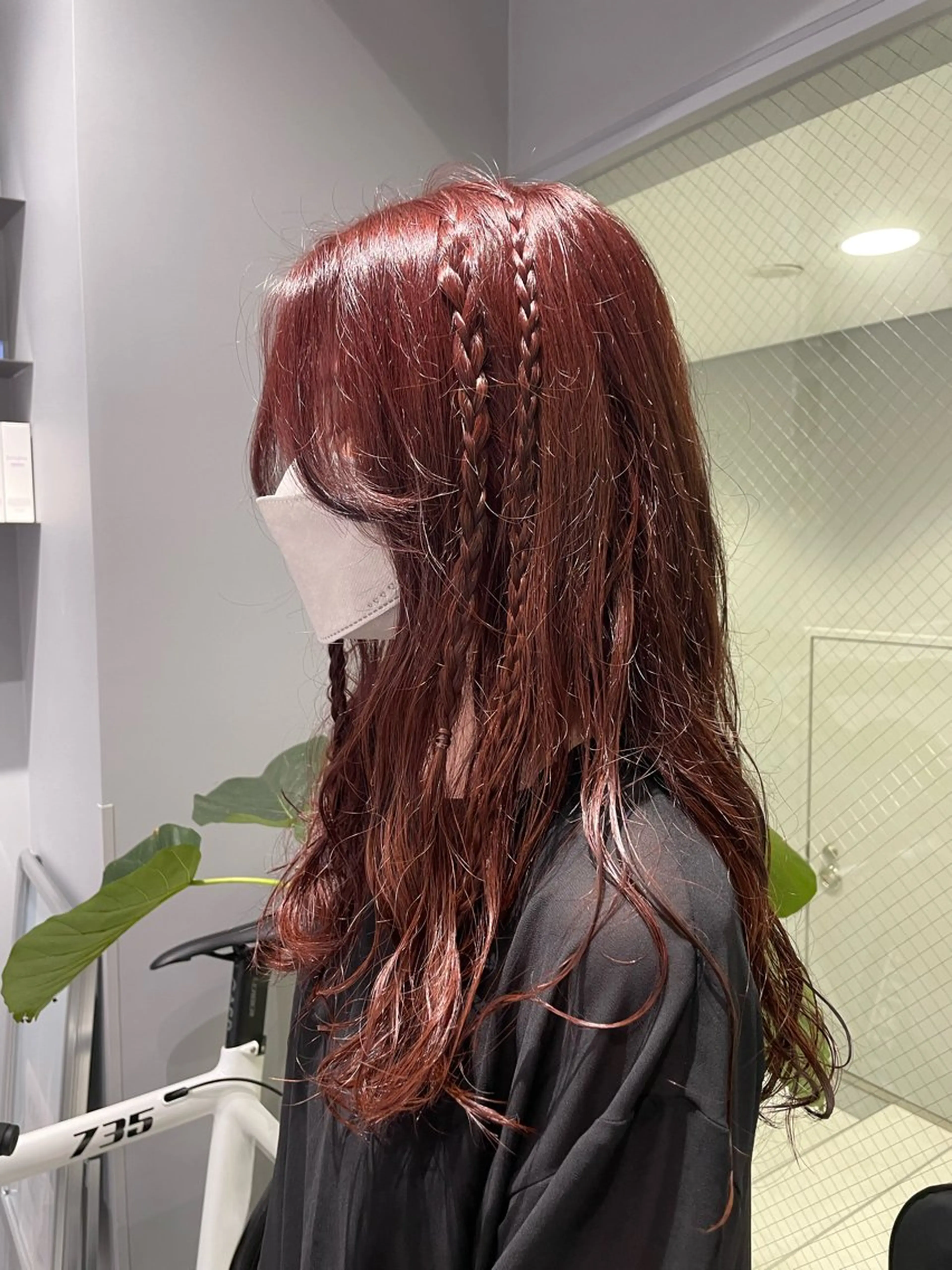 セミロング ヘアカラー トリートメント 菜々🫧新宿 透明感ケアブリーチのヘアスタイル