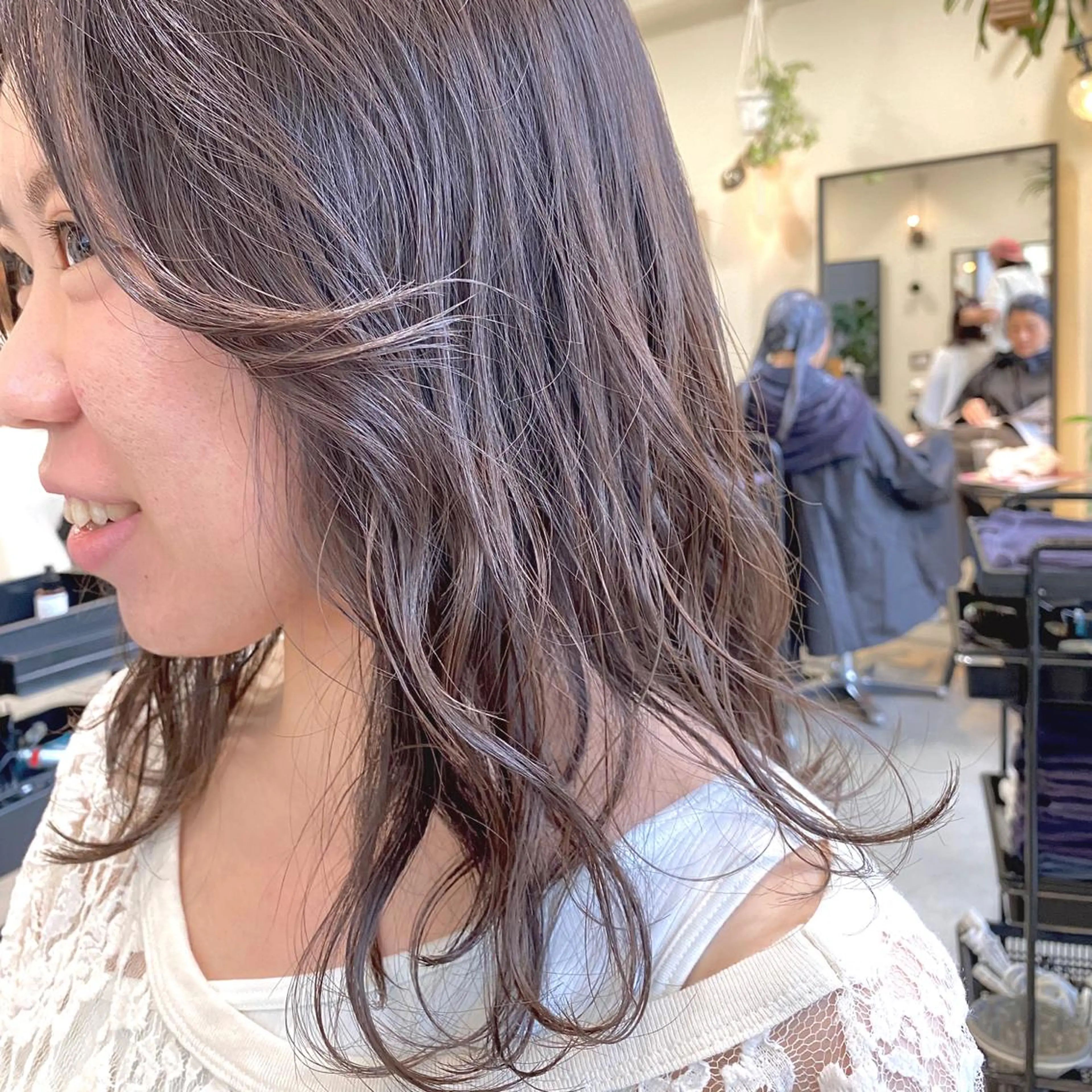 セミロング カラー ヘアアレンジ 【ダメージレス施術】 【透明感】北村 拓也のヘアスタイル