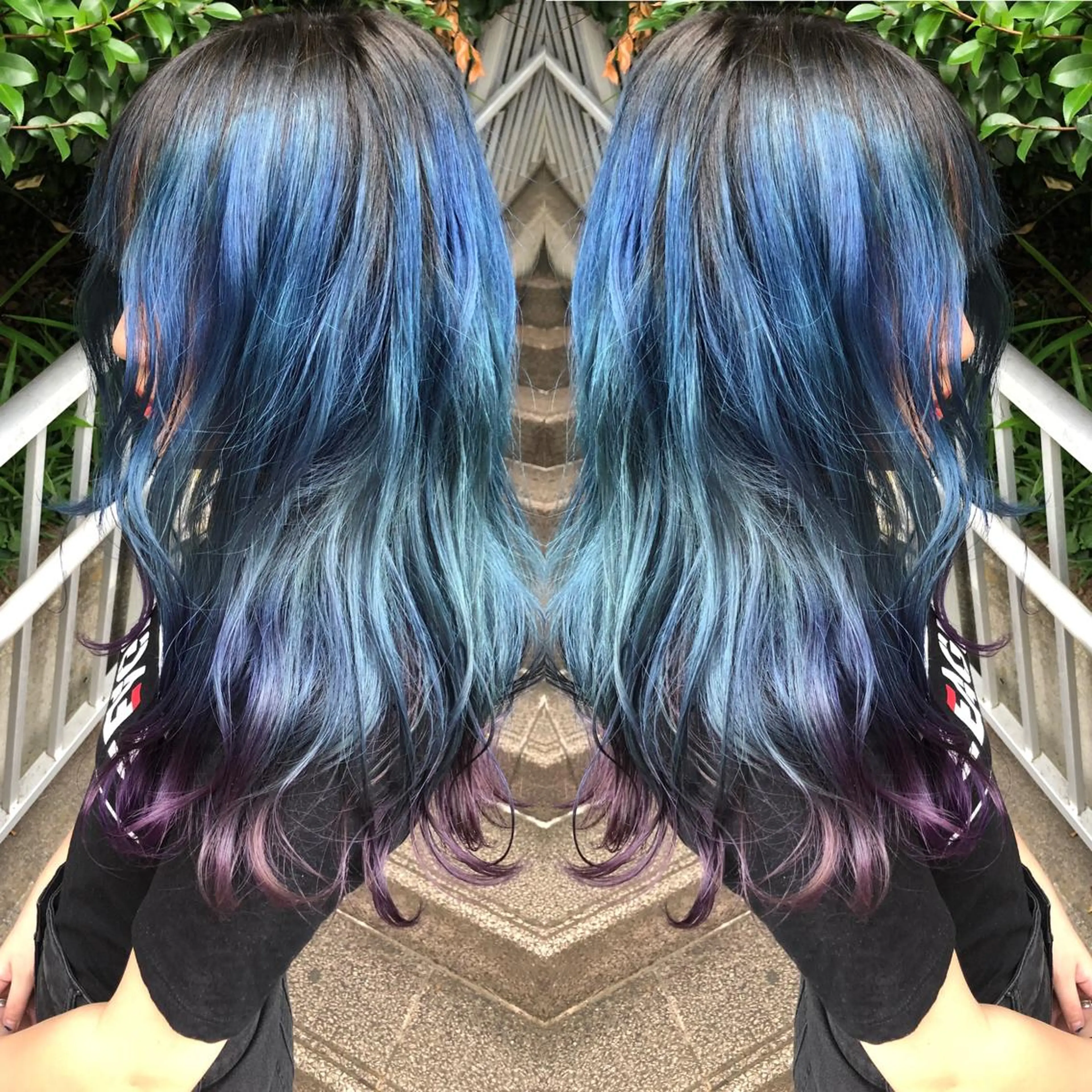 ロング StellA所属・アートディレクター ワダヒサノリのヘアスタイル