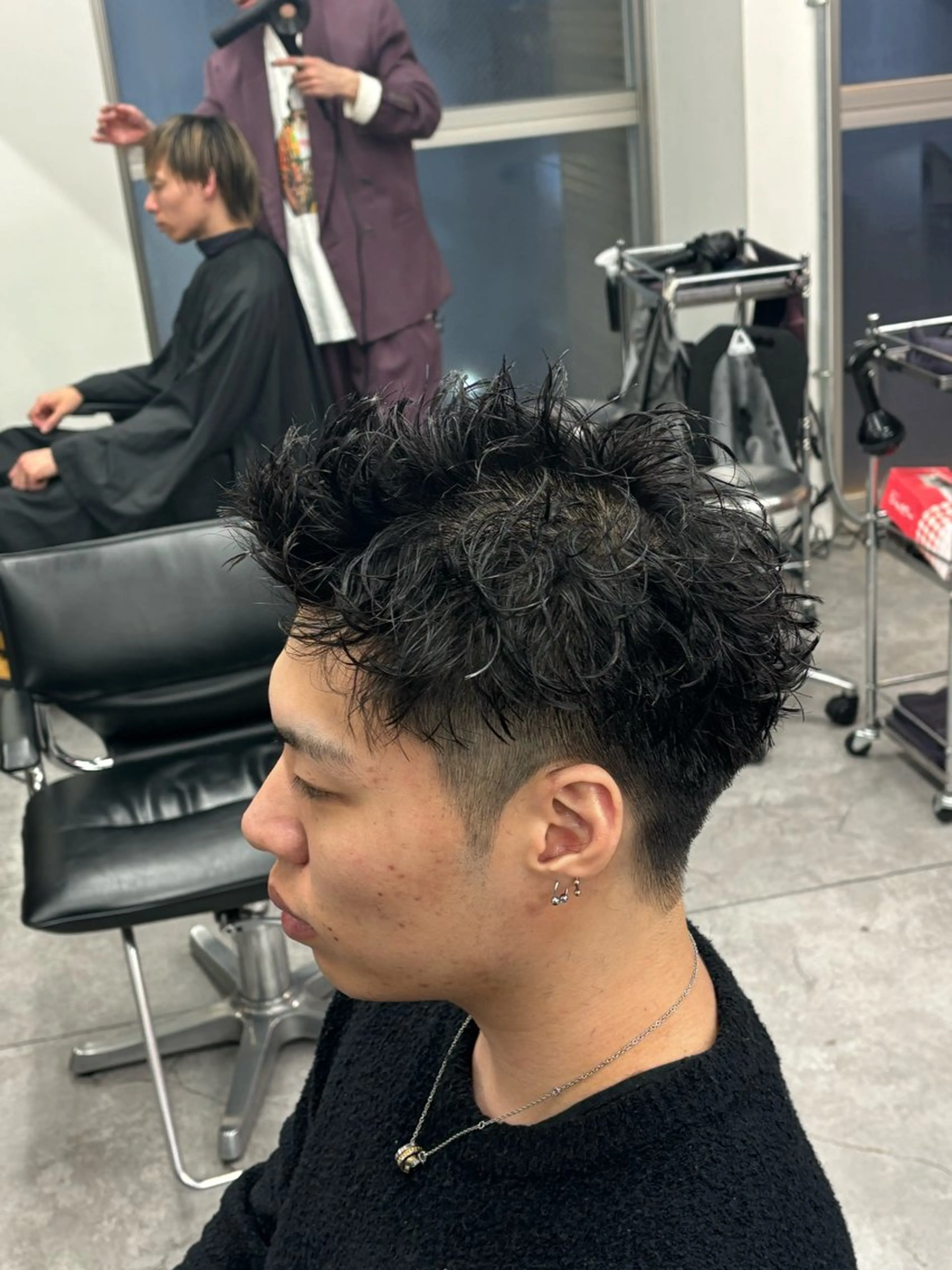 ショート パーマ メンズ カット パーマ ヘアセット お悩み解消✨/ メンズパーマ✨/直樹のヘアスタイル