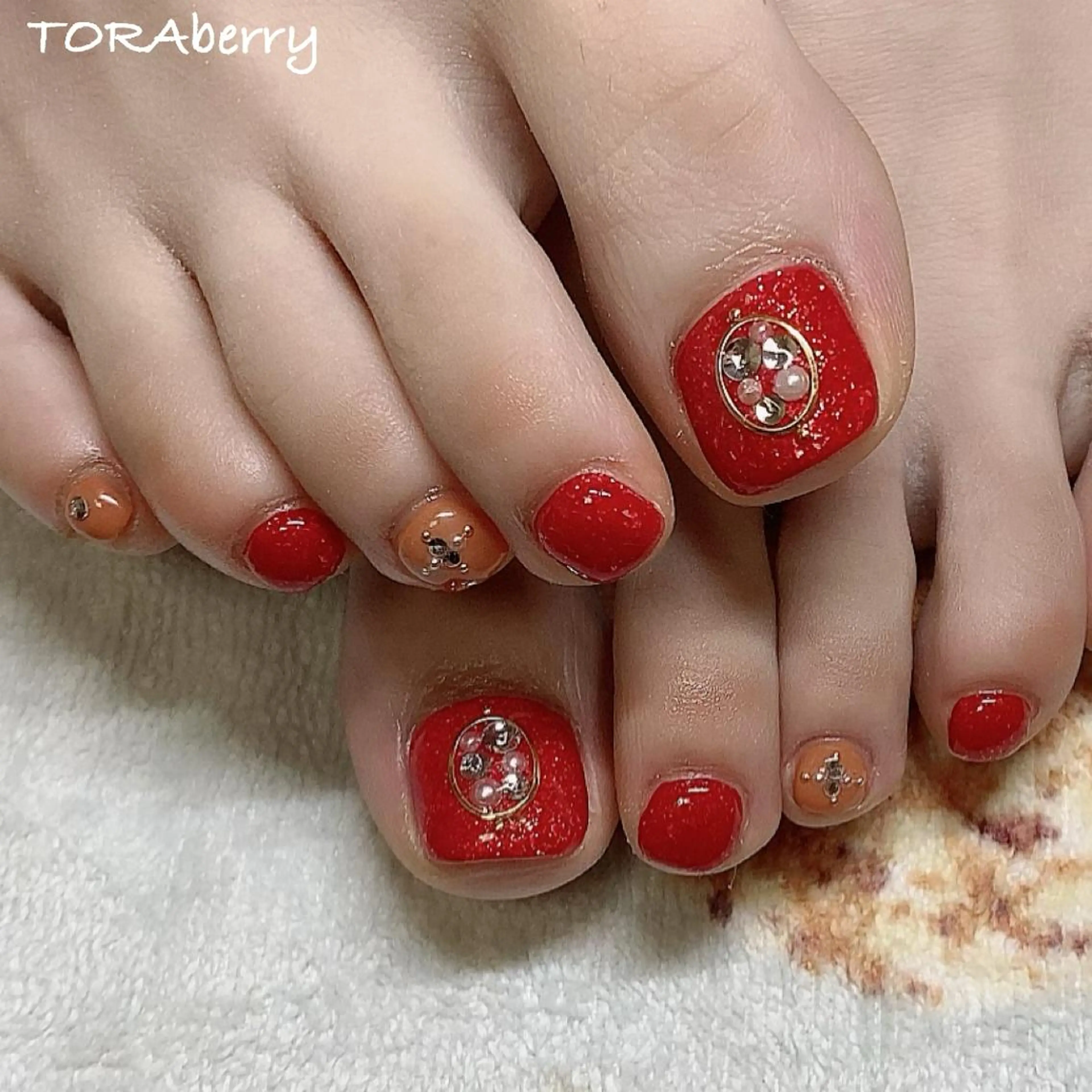 ネイル フットネイル ジェルネイル フットネイル ネイリスト なつみのネイルデザイン