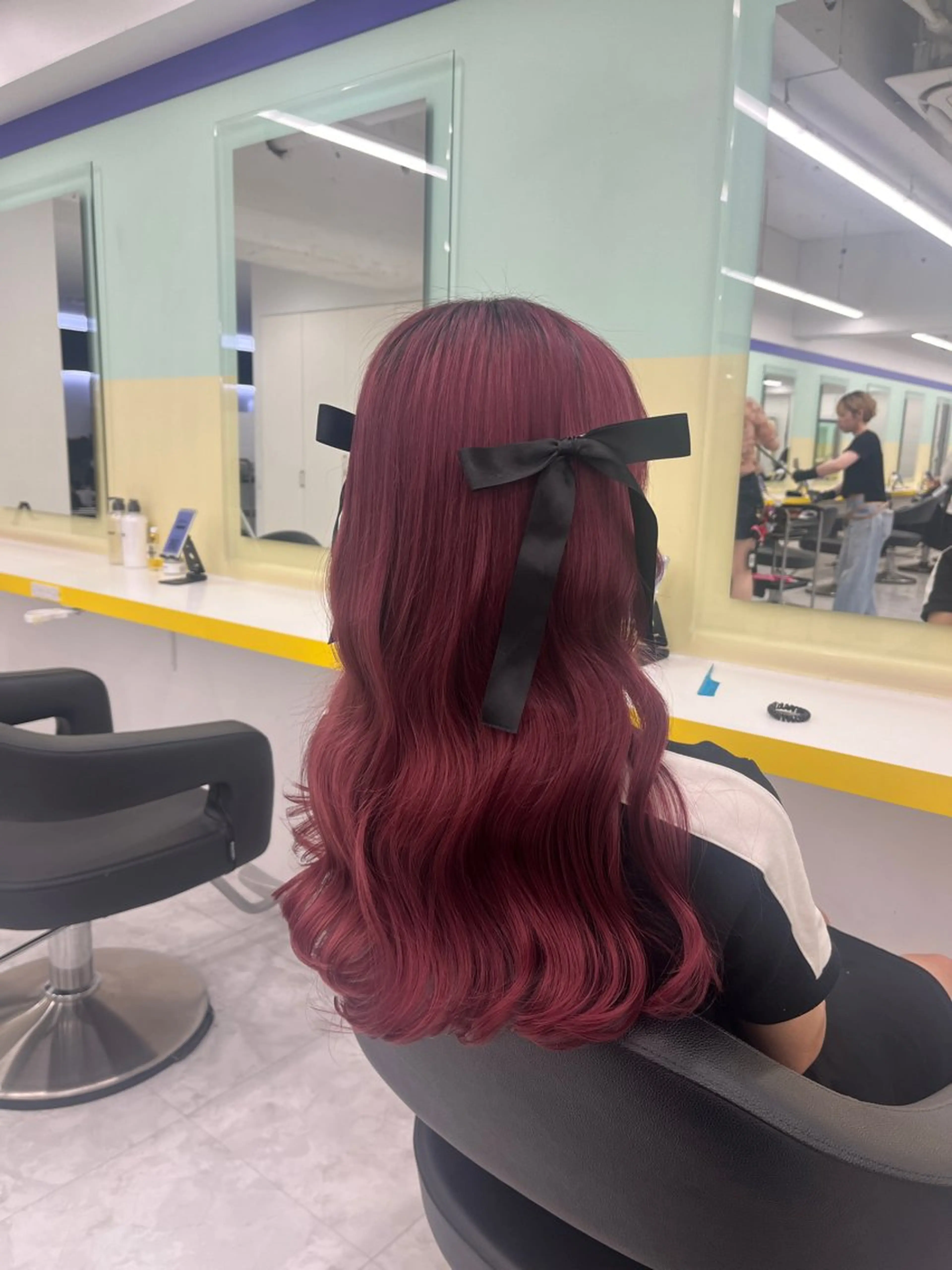 ロング カラー ヘアアレンジ カット ヘアカラー トリートメント ヘアセット 🎀Girly艶髪カ ラー🎀Harukaのヘアスタイル