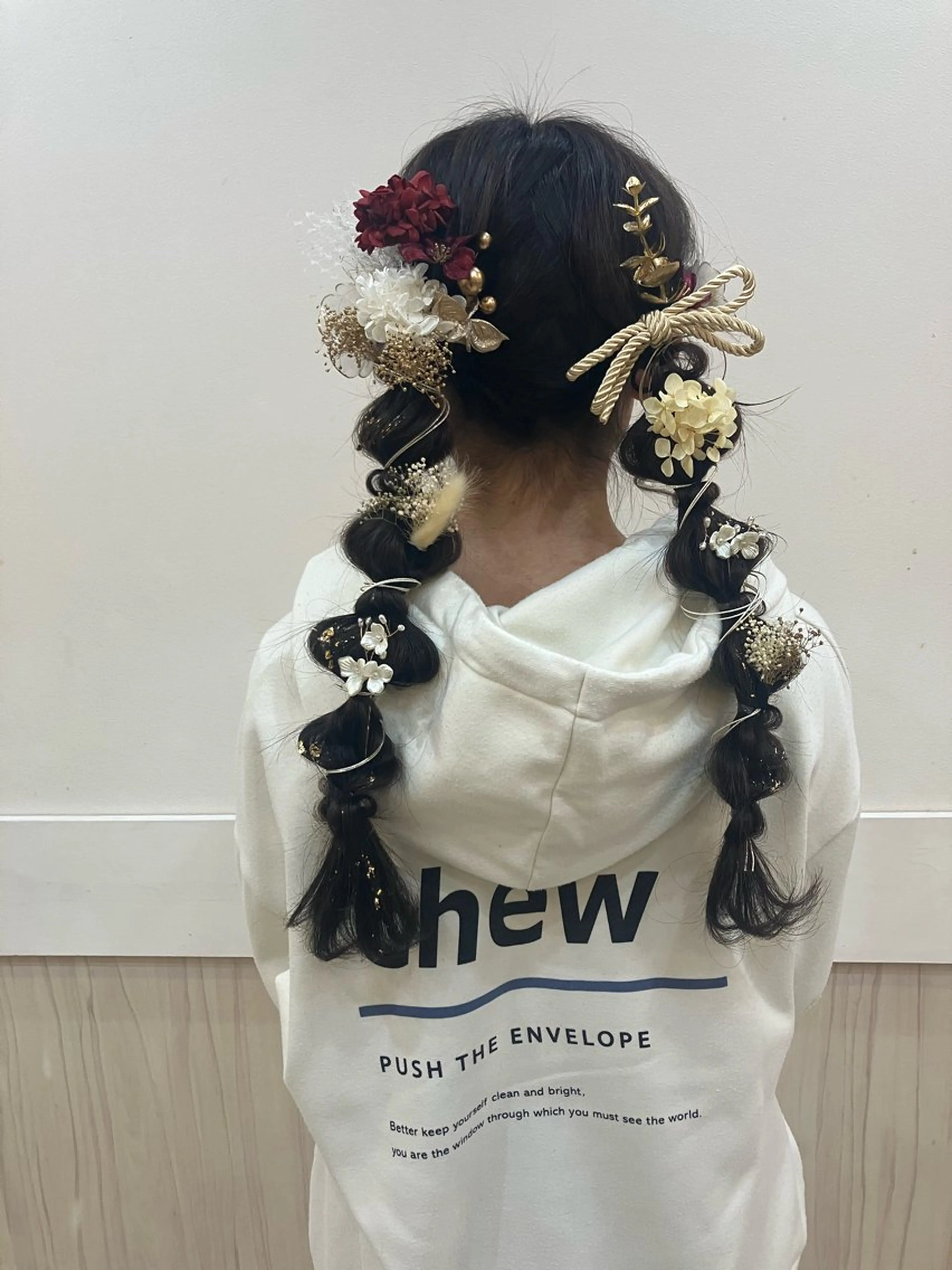簡単ヘアアレンジ💐の写真