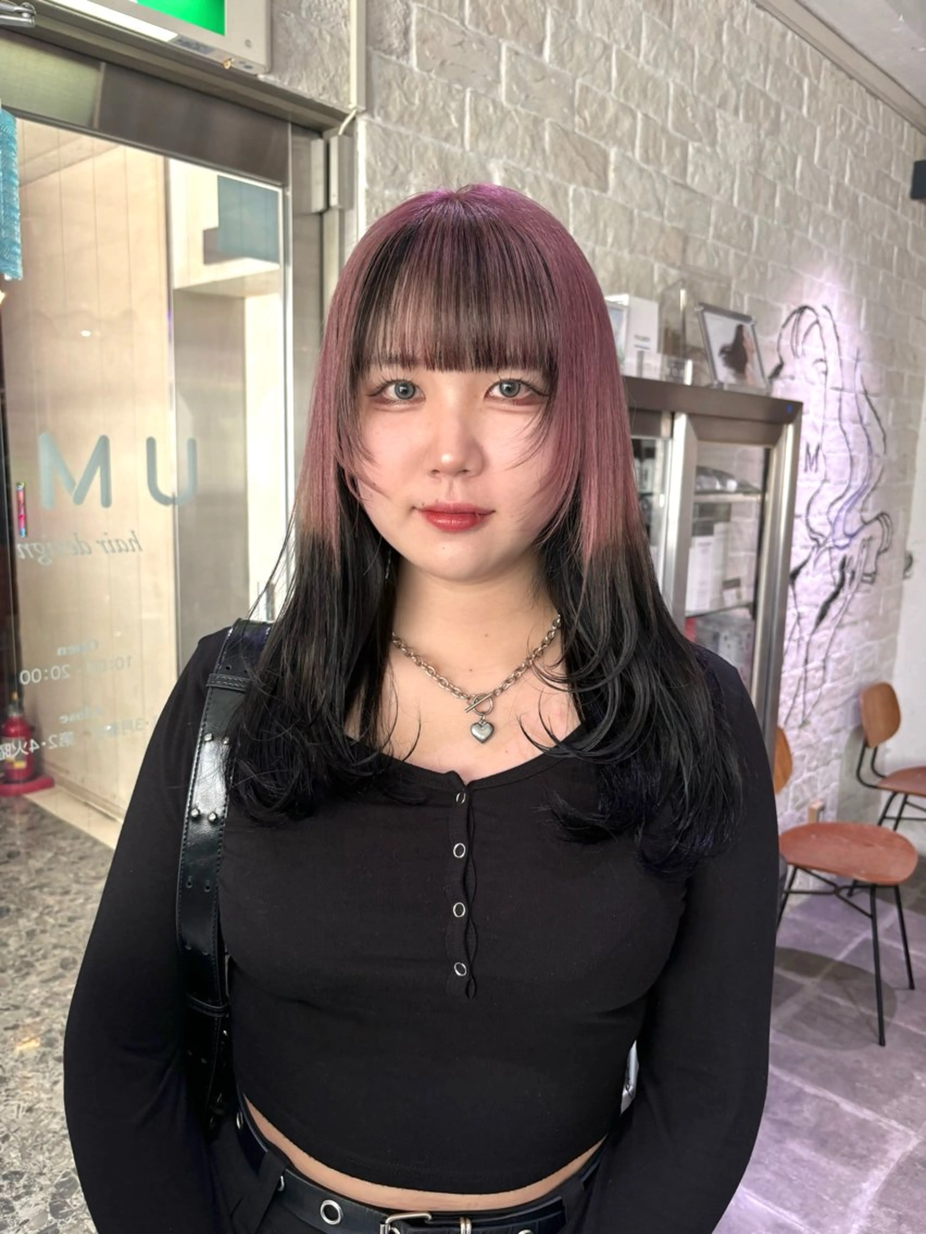 カラー ヘアカラー AYANE 韓国ヘア /レイヤーカットのヘアスタイル