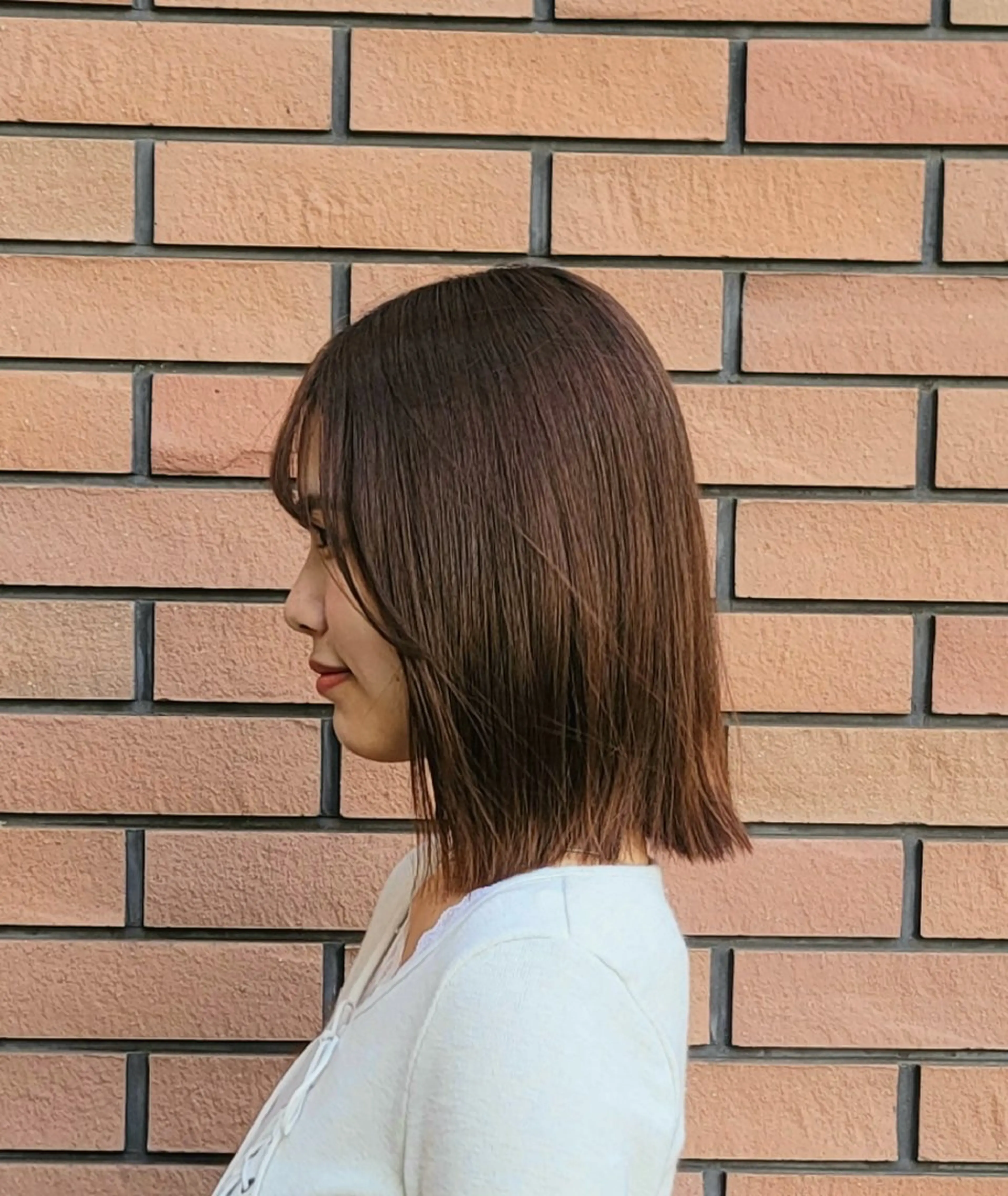 ミディアム 切りっぱなしボブ ボブ 高口    雅のヘアスタイル