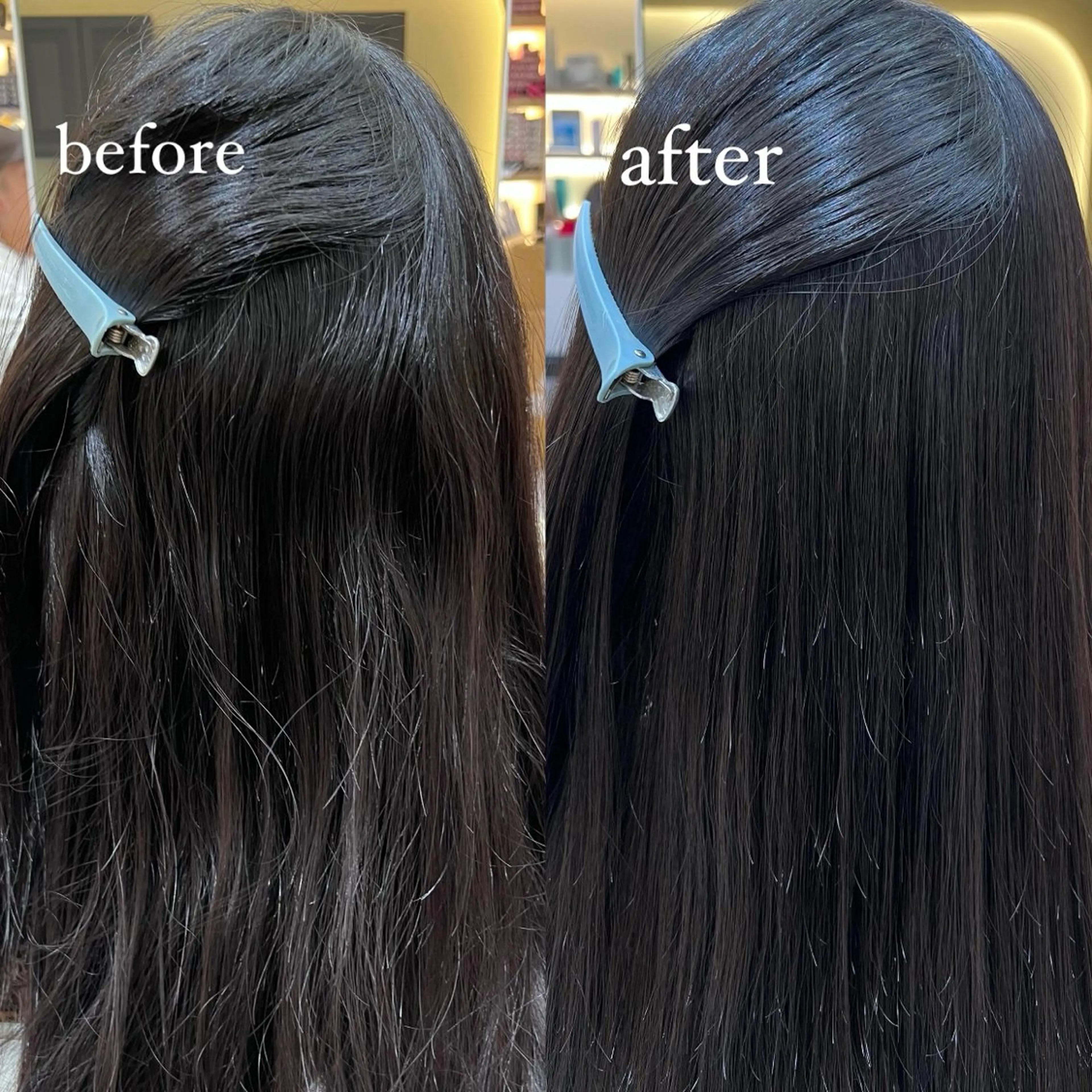 ロング 酸性ストレート カット 縮毛矯正 酸性ストレート人気 No,1/カスミ🩰のヘアスタイル