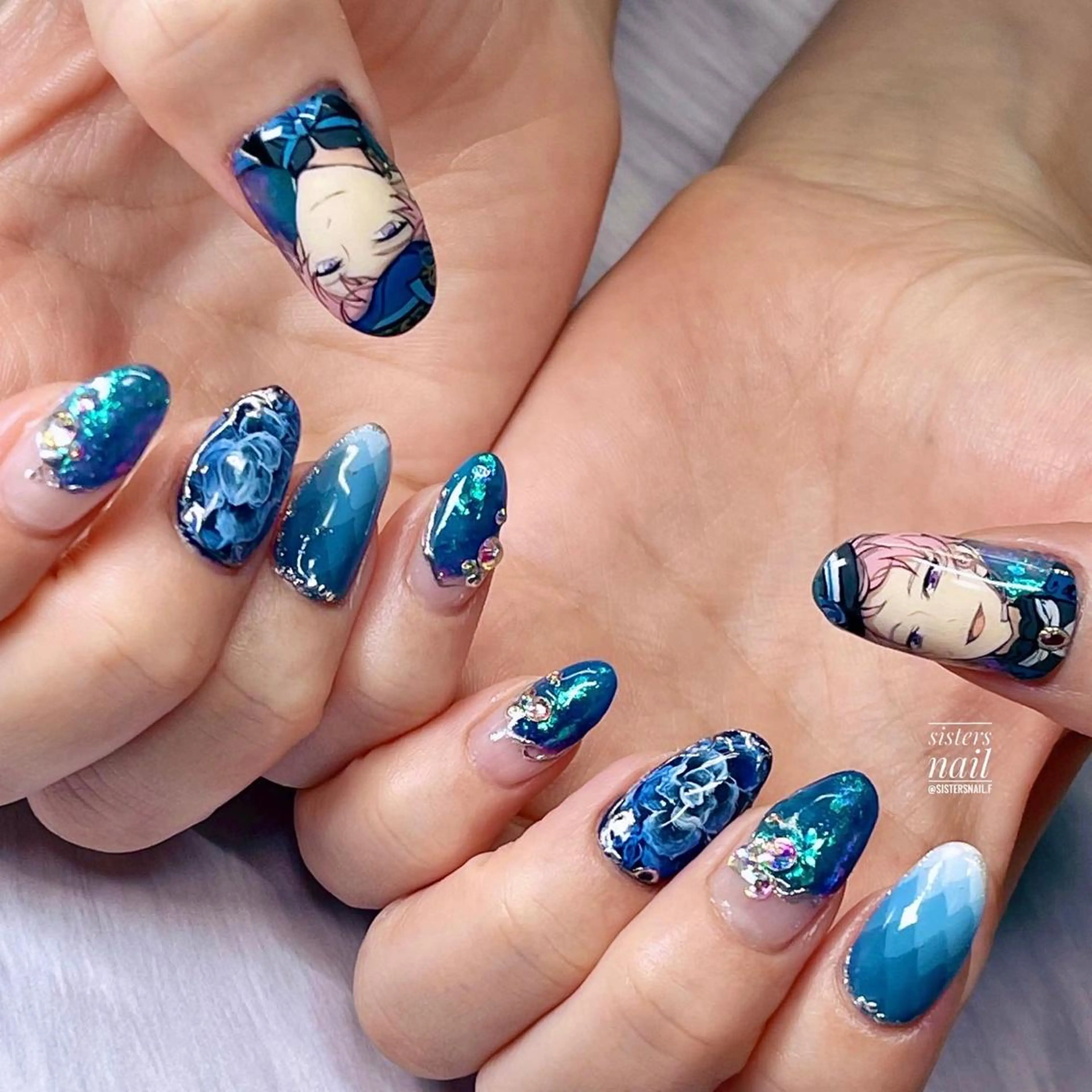 ネイル アートネイル フレンチネイル グラデーション sisters nail.fのネイルデザイン