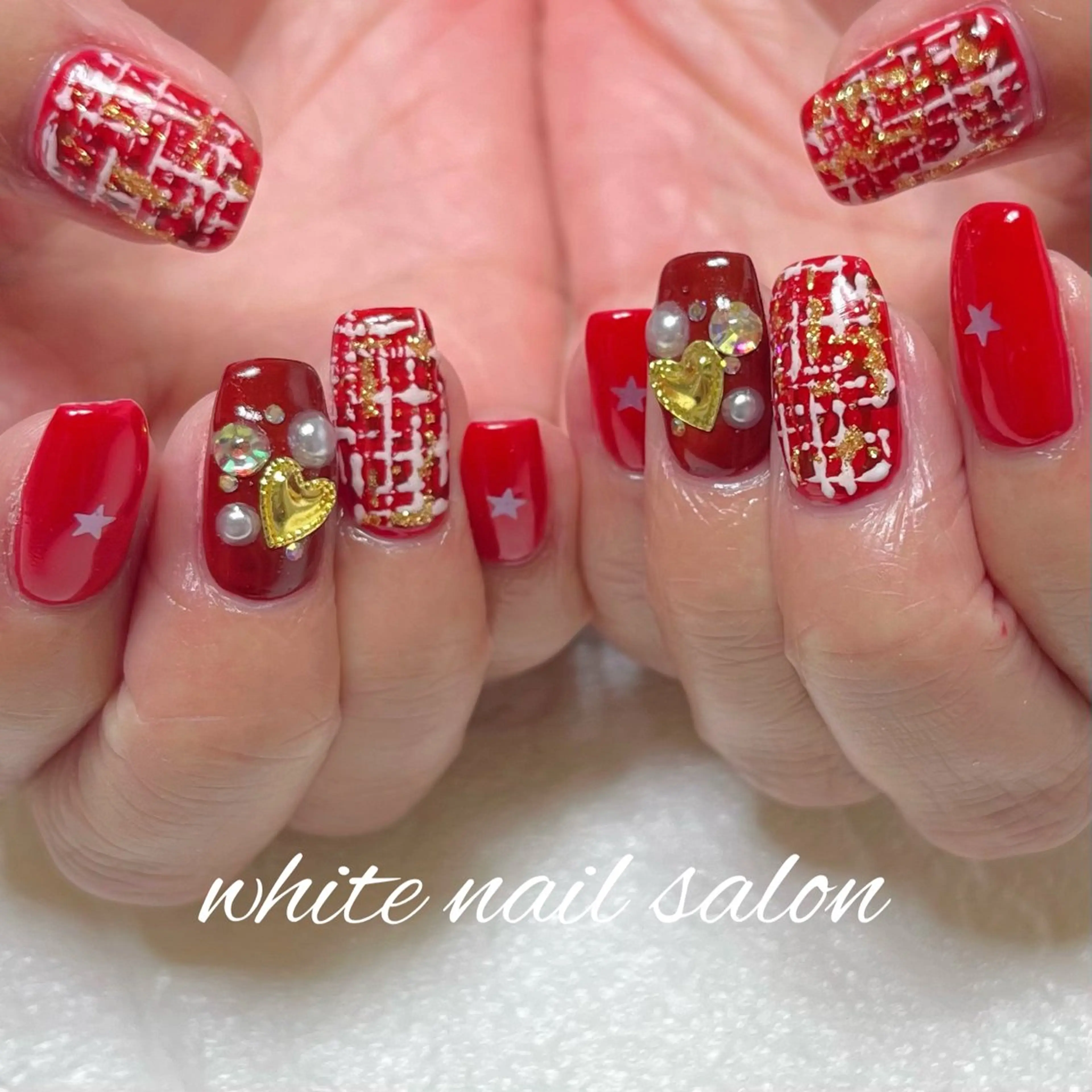 ネイル ラメ(グリッター) ハンドネイル white nail salonのネイルデザイン