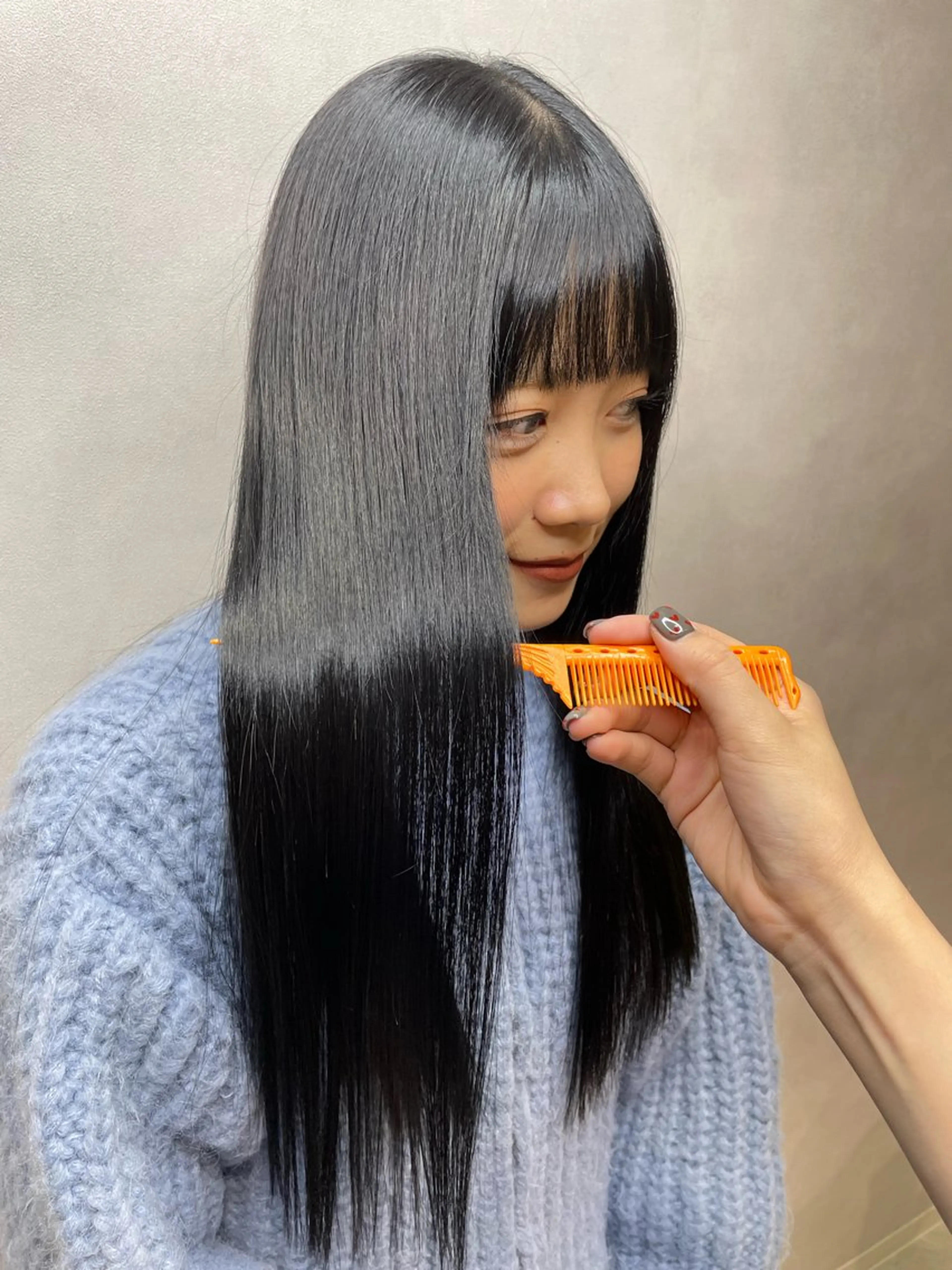 当日OK！【色持ちUP★】カット＋髪質改善カラー（白髪染め🙆‍♀️）の写真