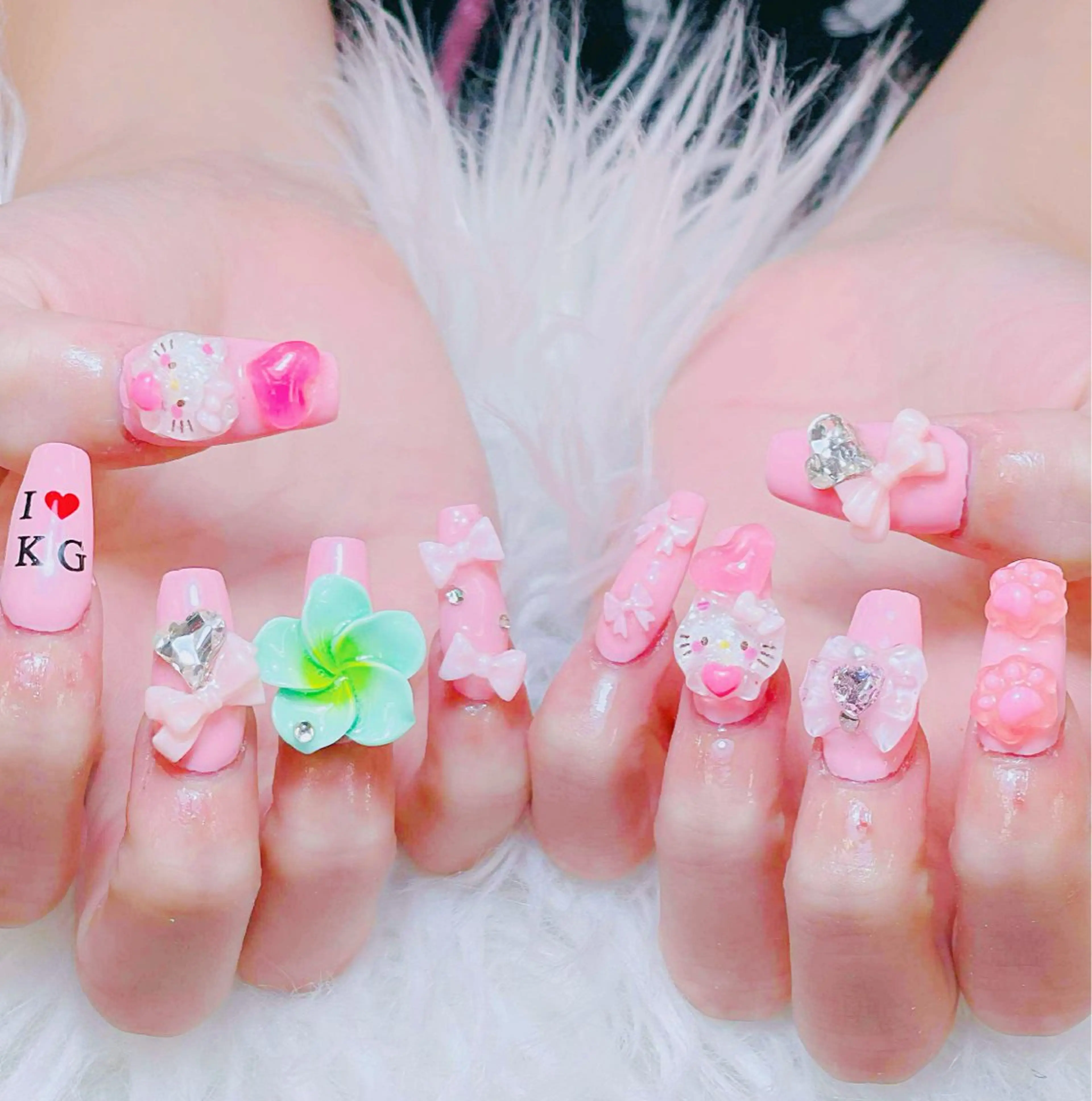 ネイル チークネイル 長さ出し フラッシュネイル フレンチネイル グラデーション ハンドネイル AN NAIL SALONのネイルデザイン