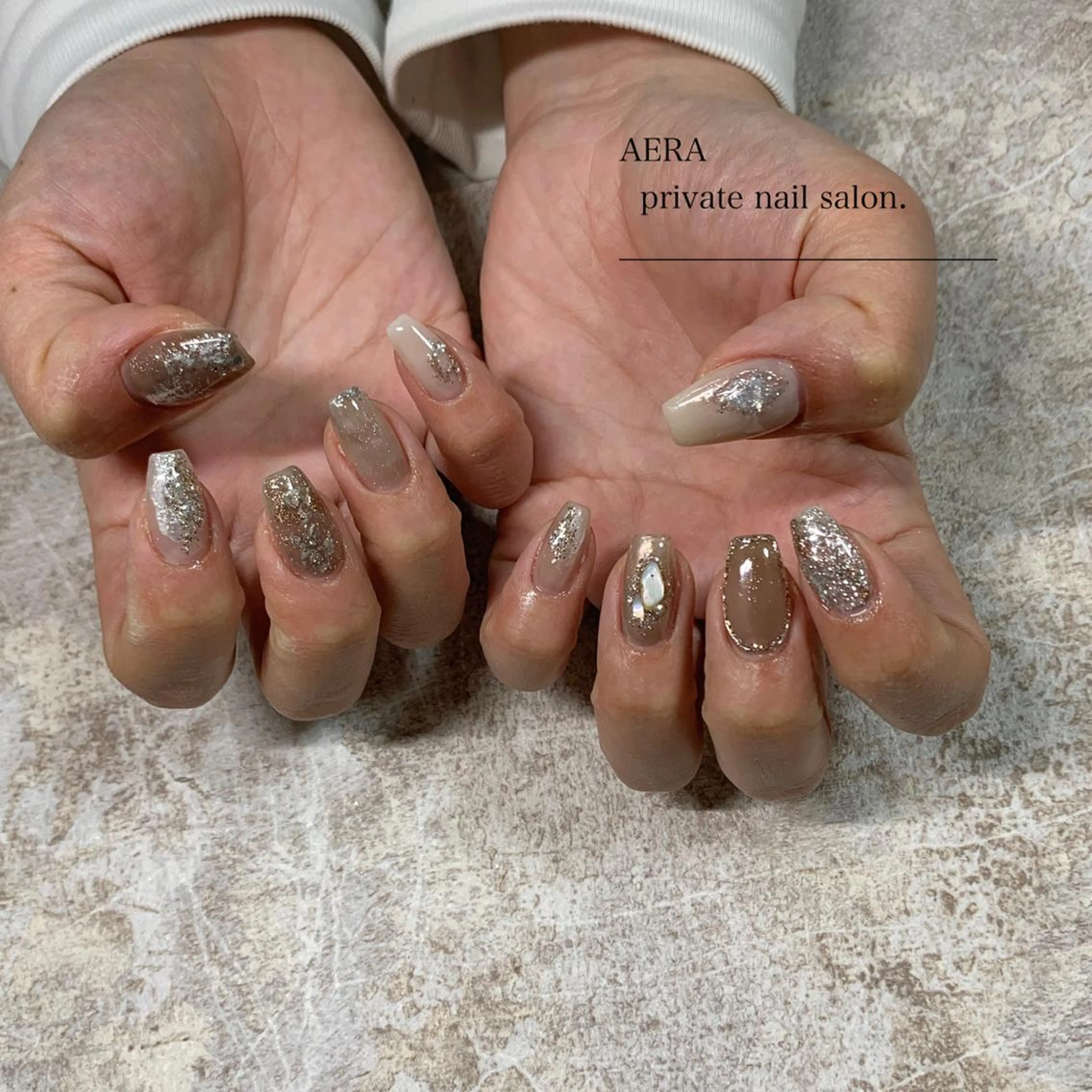 ネイル AERA nail shino🐱⸝꙳のネイルデザイン