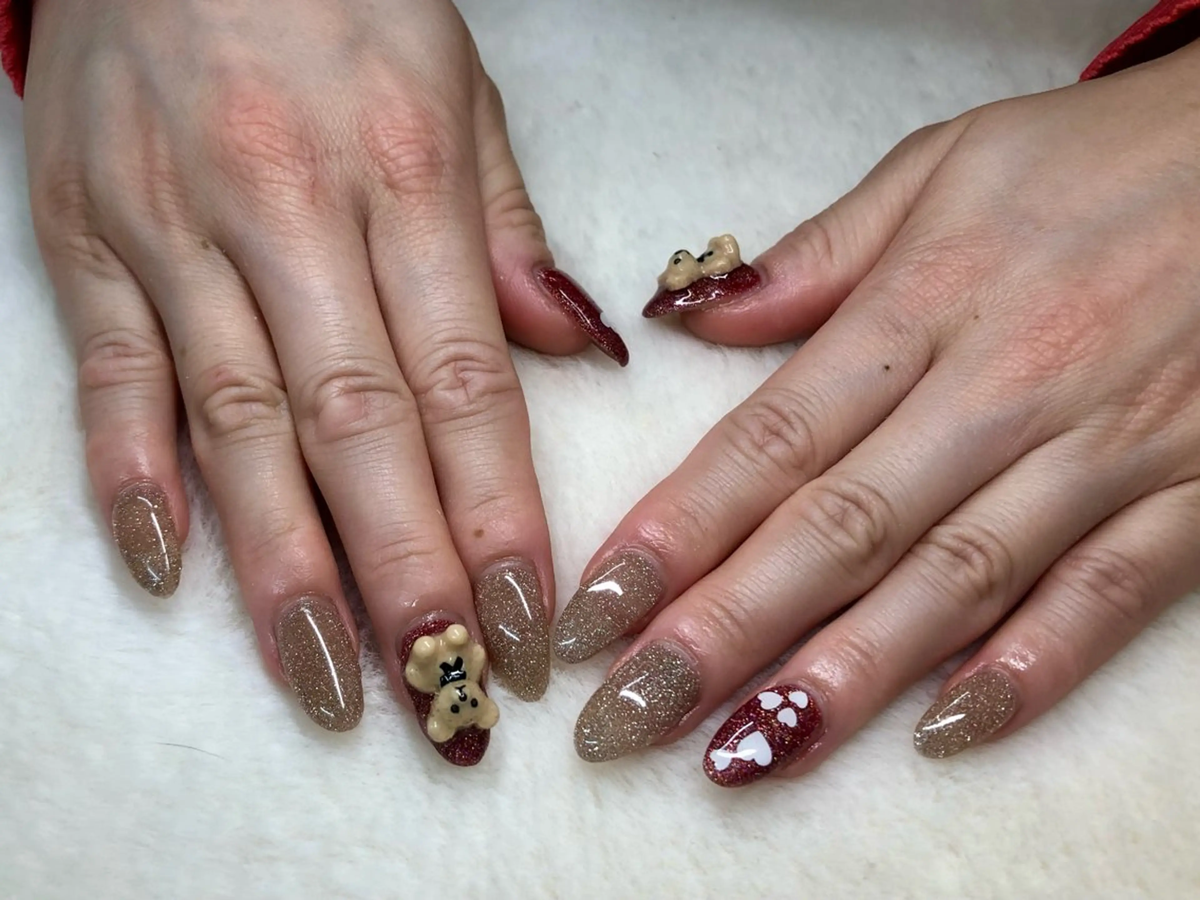 ネイル ハート ハンドネイル 心斎橋Salon Epokkuのネイルデザイン