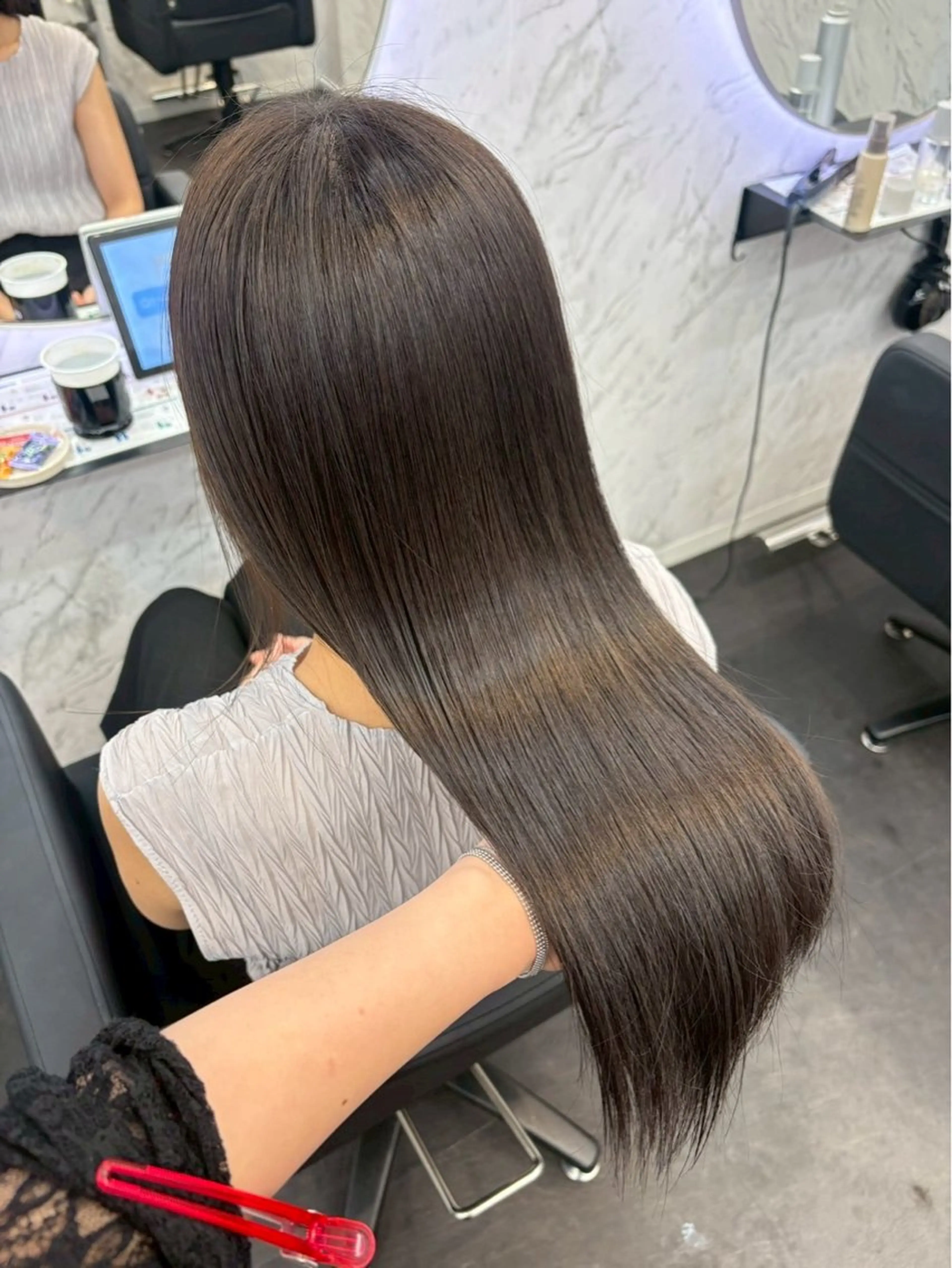 カラー ヘアカラー 레온⋆✦ Leon cut¥1100のヘアスタイル