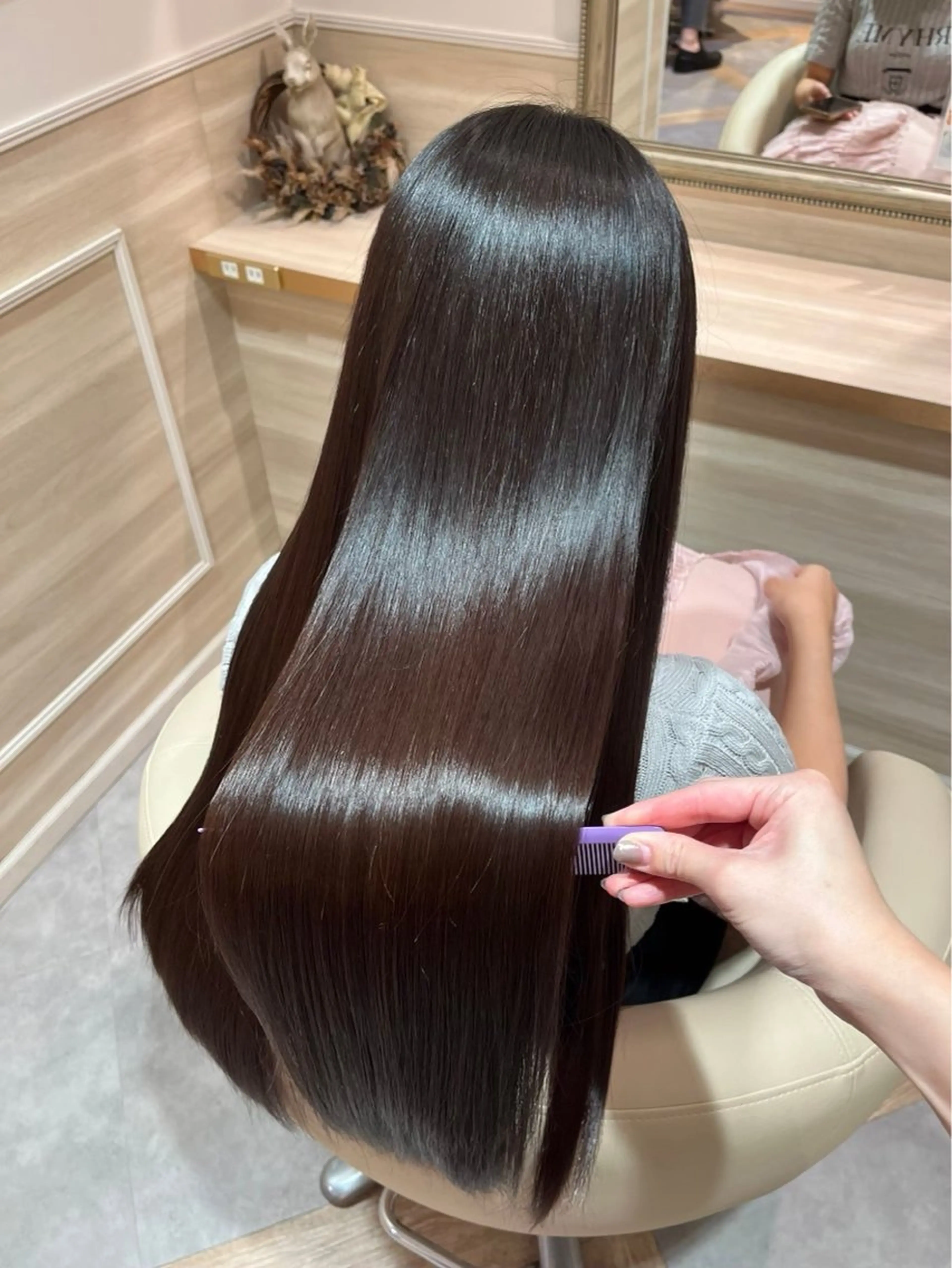 プレミアム髪質改善+カラーの写真