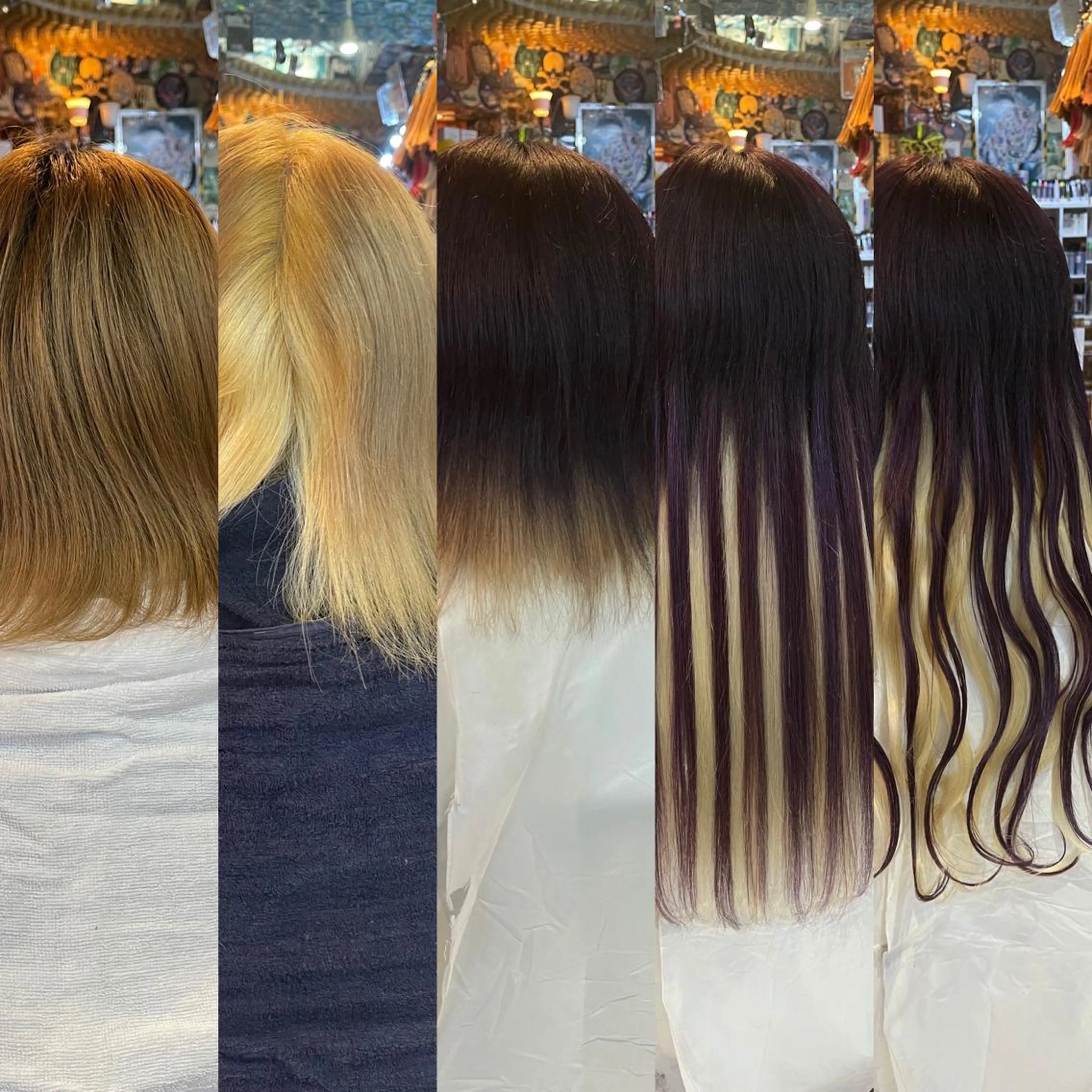 ロング カラー ヘアアレンジ マツエク・マツパ インナーカラー エクステ ロング ウルフカット 🌈派手髪エクステ ブレイズ🌈ひろとのヘアスタイル