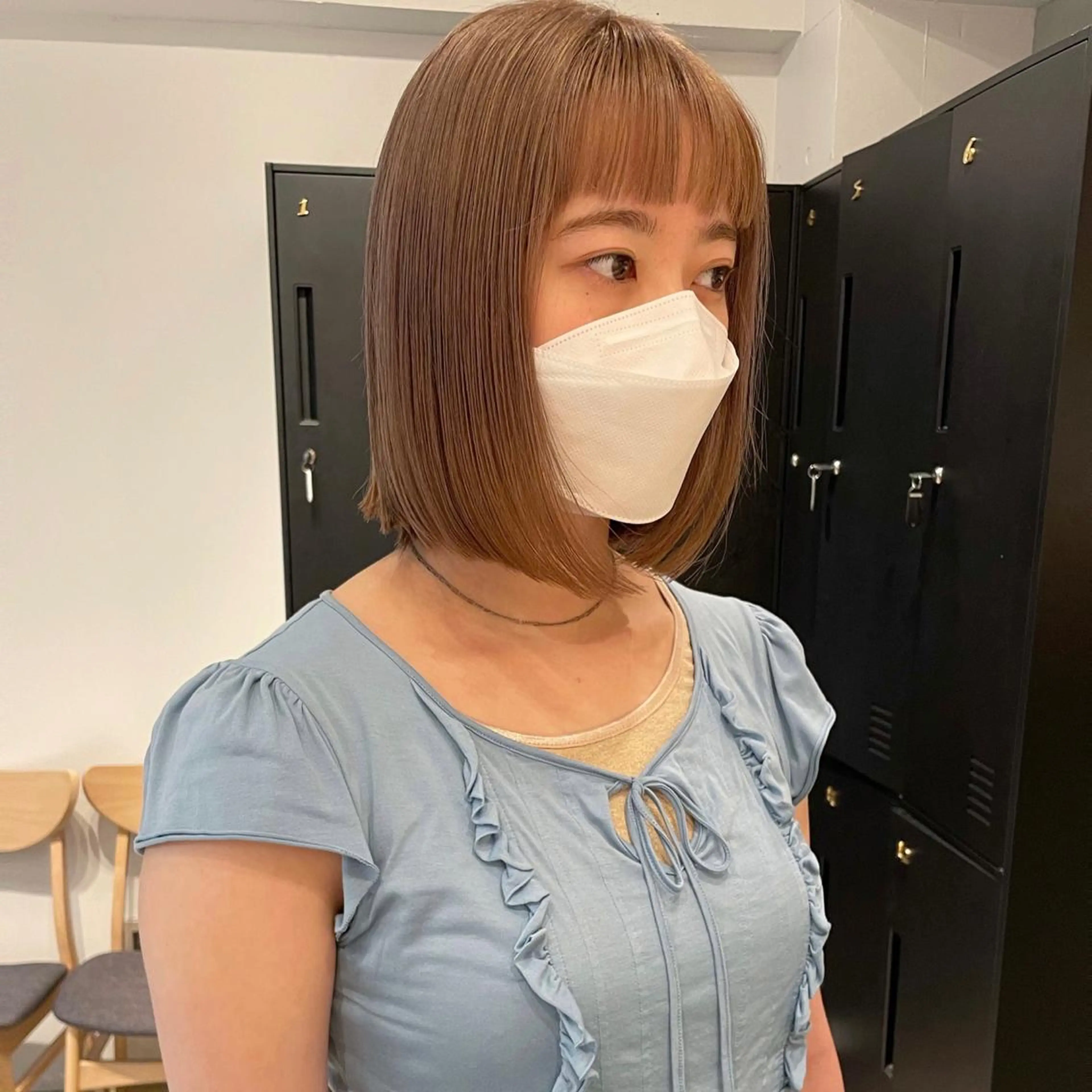 ショート カラー ボブ/ミディアム RIONAのヘアスタイル