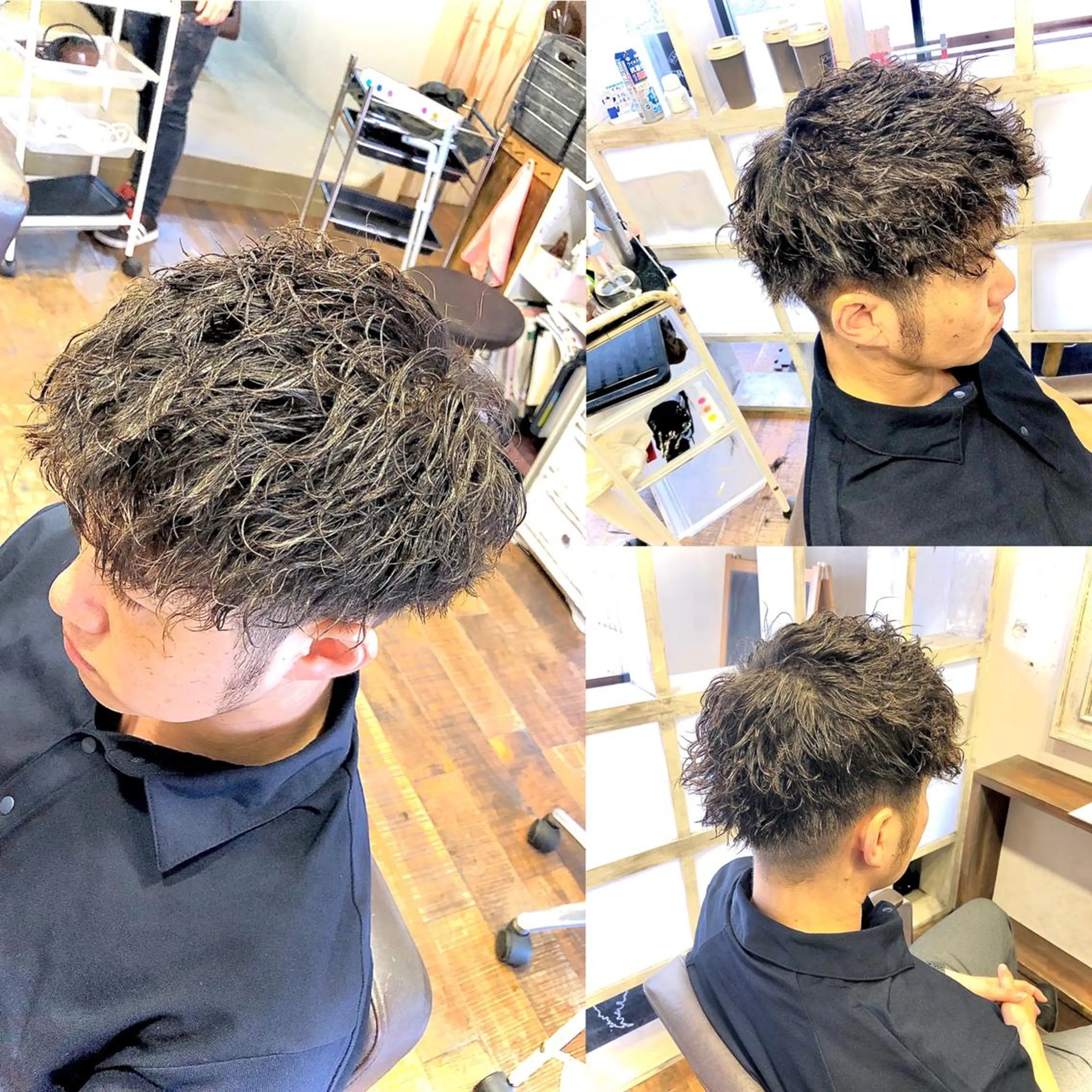 ショート パーマ カラー ヘアアレンジ メンズ 💜美髪特化💜 MASAのヘアスタイル