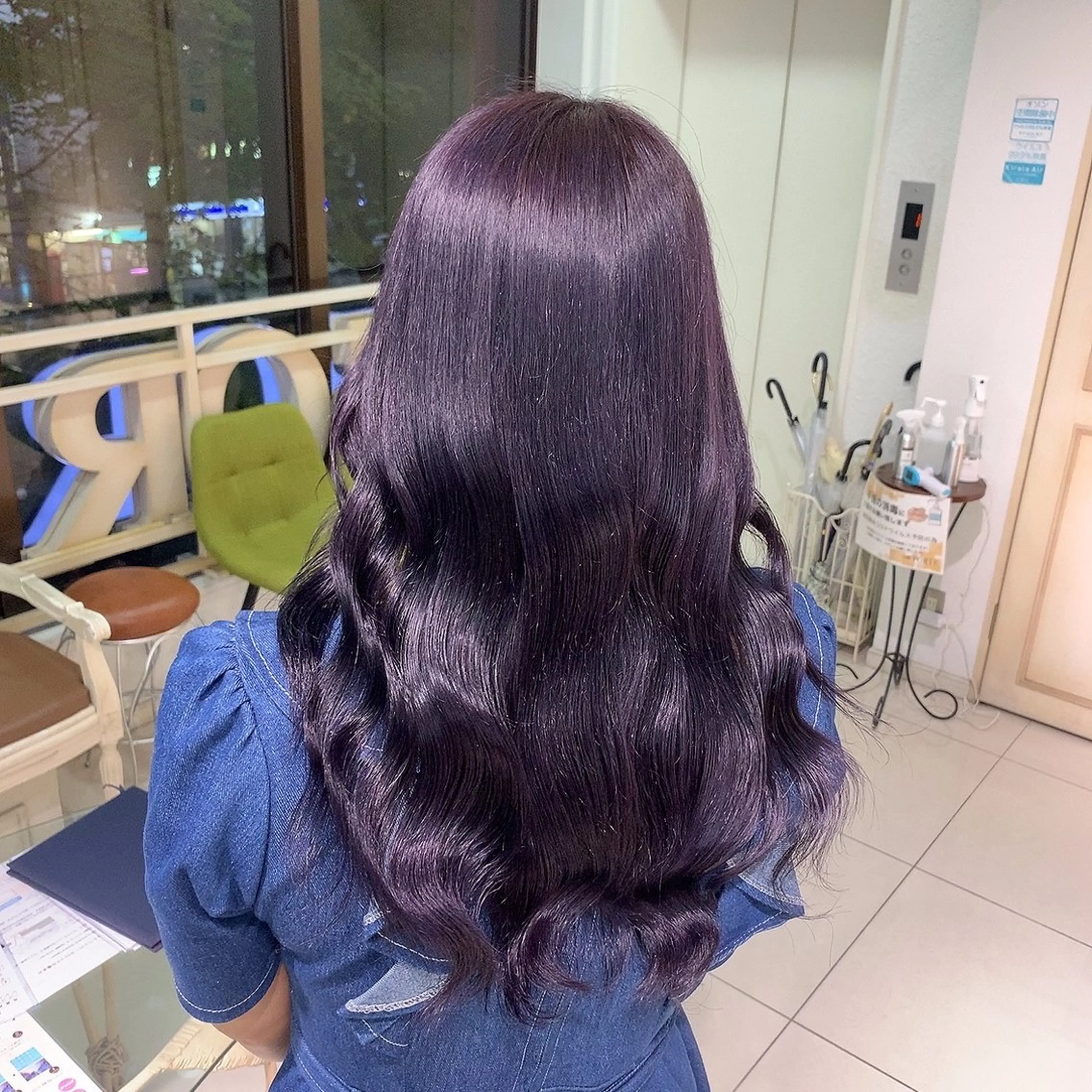 ロング カラー ラベンダーカラー ハネエクステ🪽🫧 hinano🎀のヘアスタイル