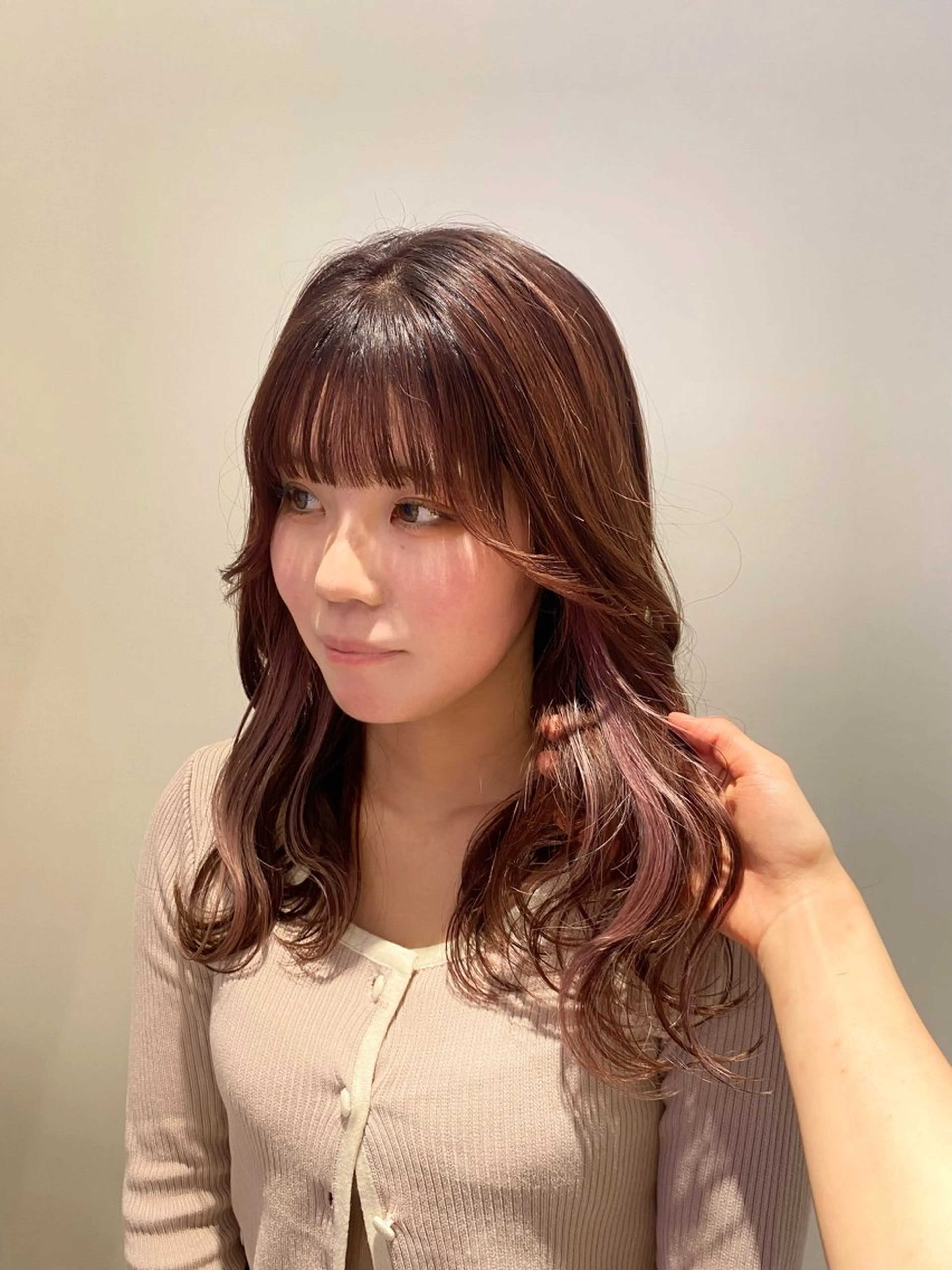 ロング カット 王道かわいい/ベー ジュカラー＊里々花＊のヘアスタイル