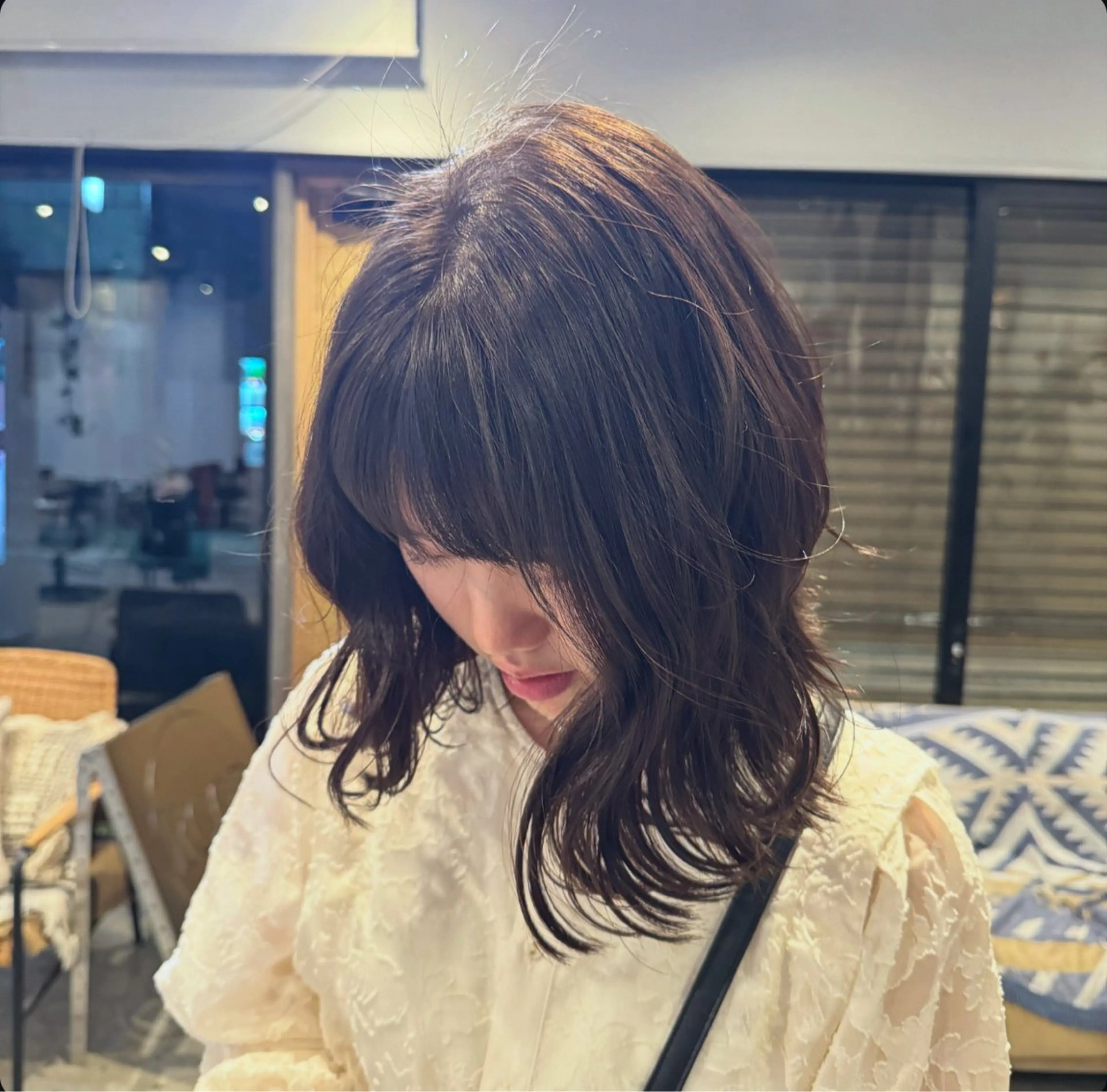 カラー ブリーチ ブリーチなしカラー オレンジ Revie  hair所属・Hiyori/透明感 /ボブ/矢場町のヘアスタイル