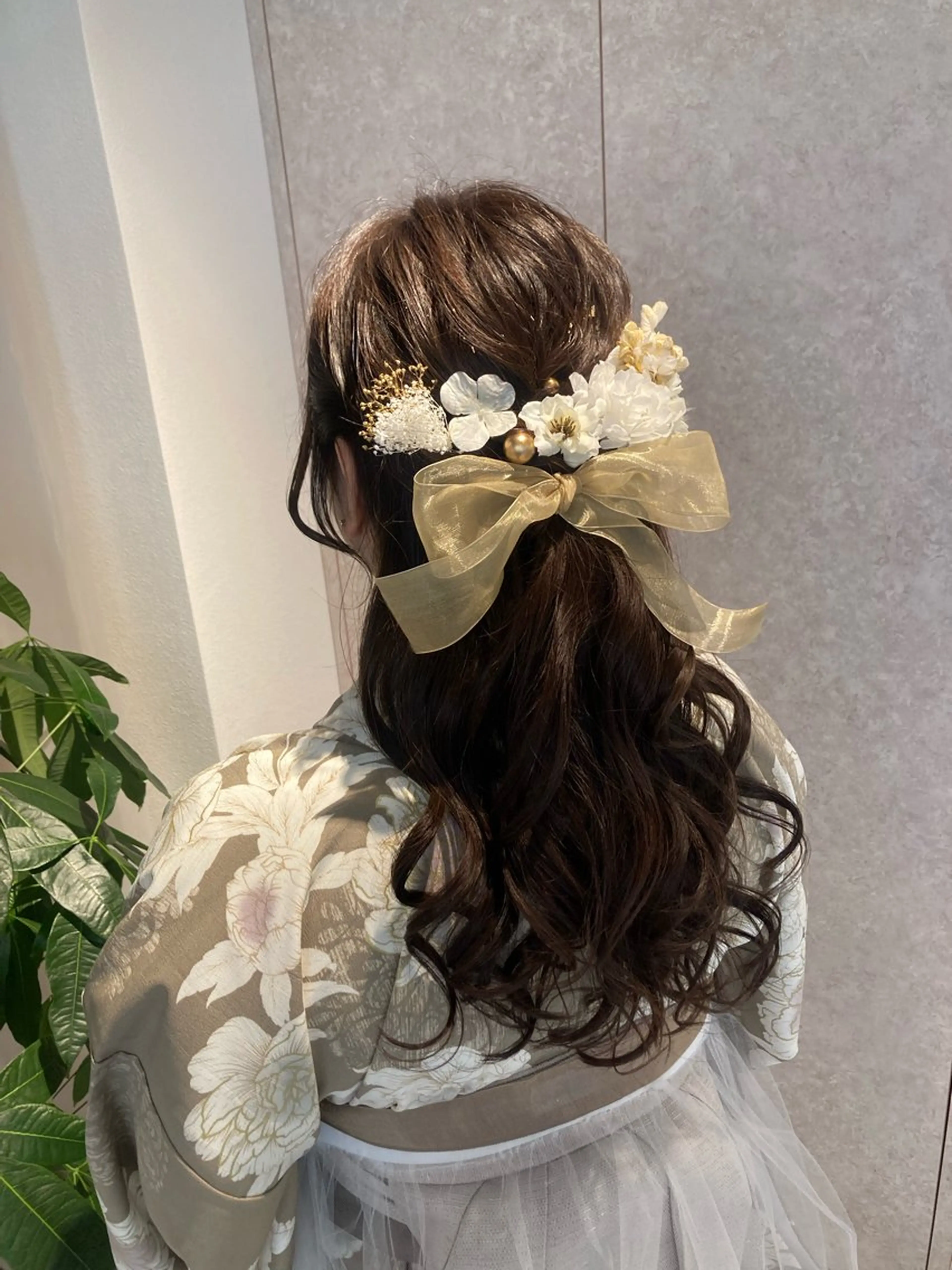 ロング ヘアセット ✨色持ちの良い艶 カラー✨蟹江真世のヘアスタイル