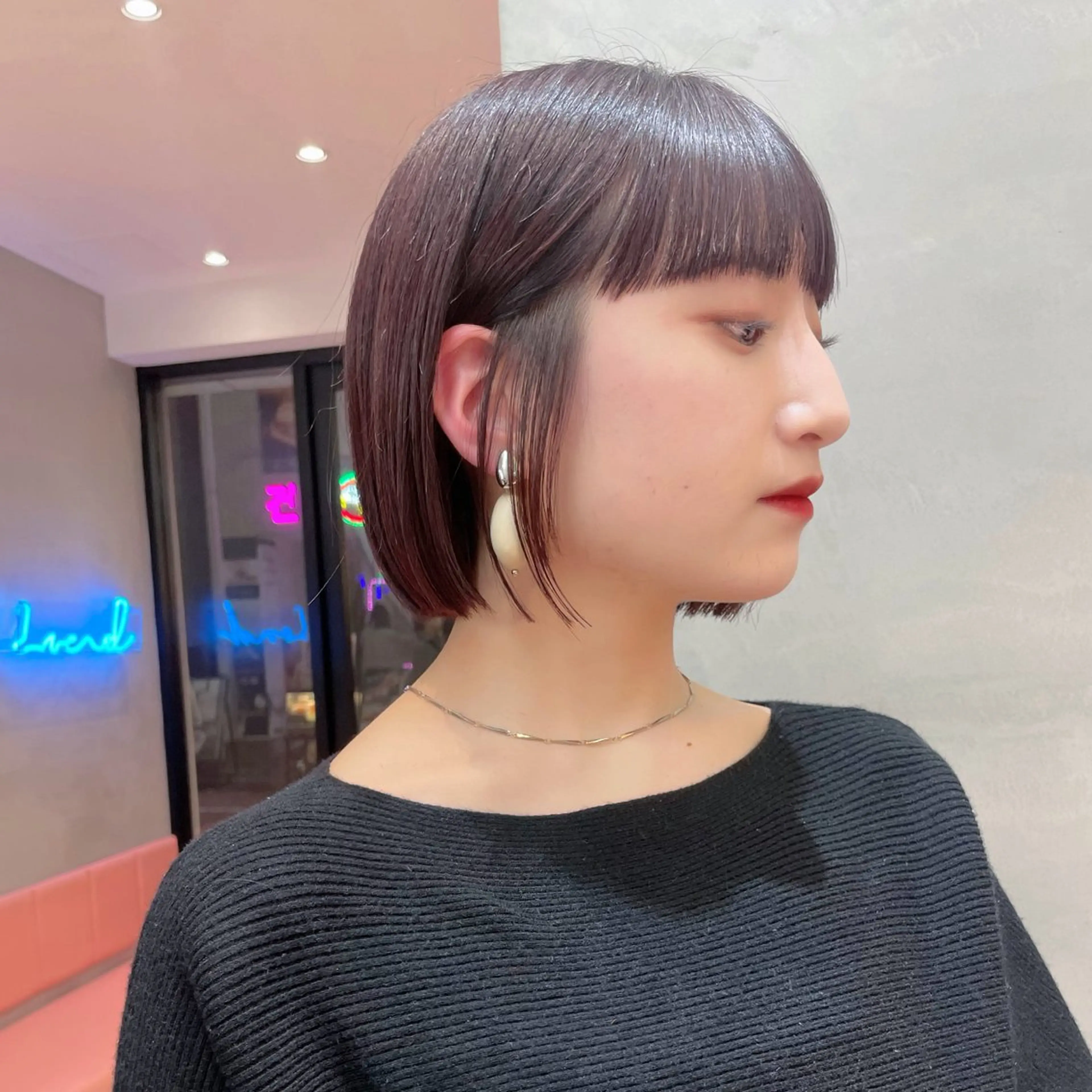 ショート Misaki /ボブ/縮毛矯正のヘアスタイル