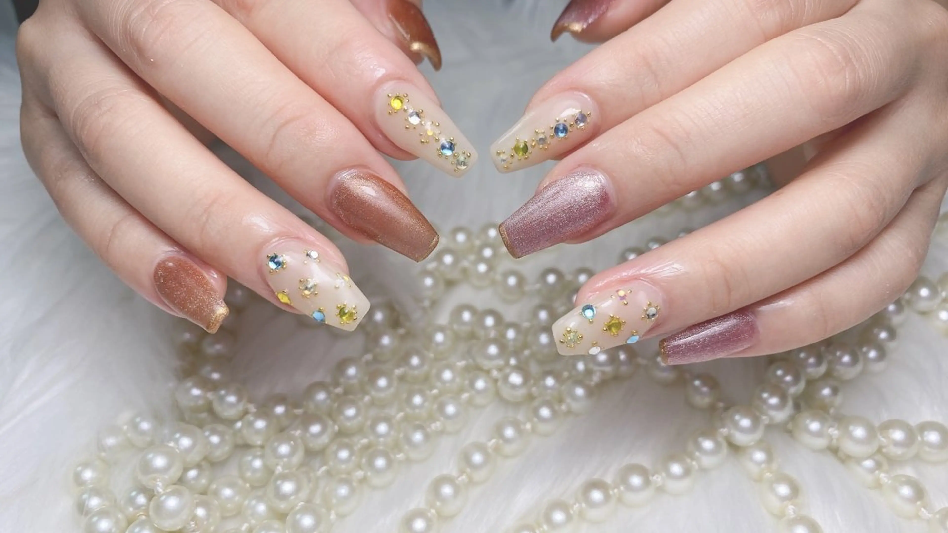 ネイル ハンドネイル ハンドケア オーシャン スカルプネイルサロンのネイルデザイン