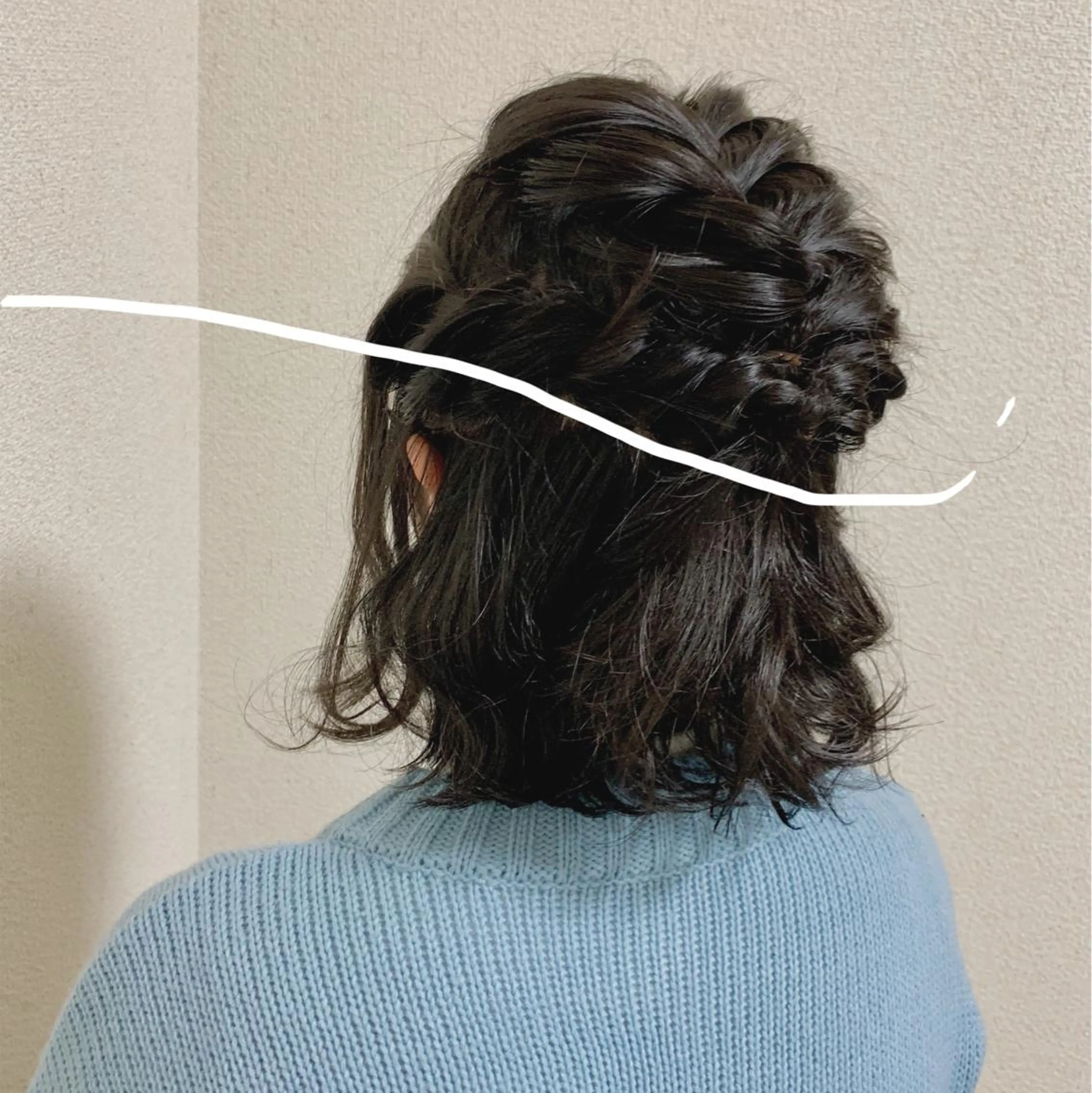 ミディアム パーマ ヘアアレンジ イノウエ ミキのマツエク・マツパデザイン