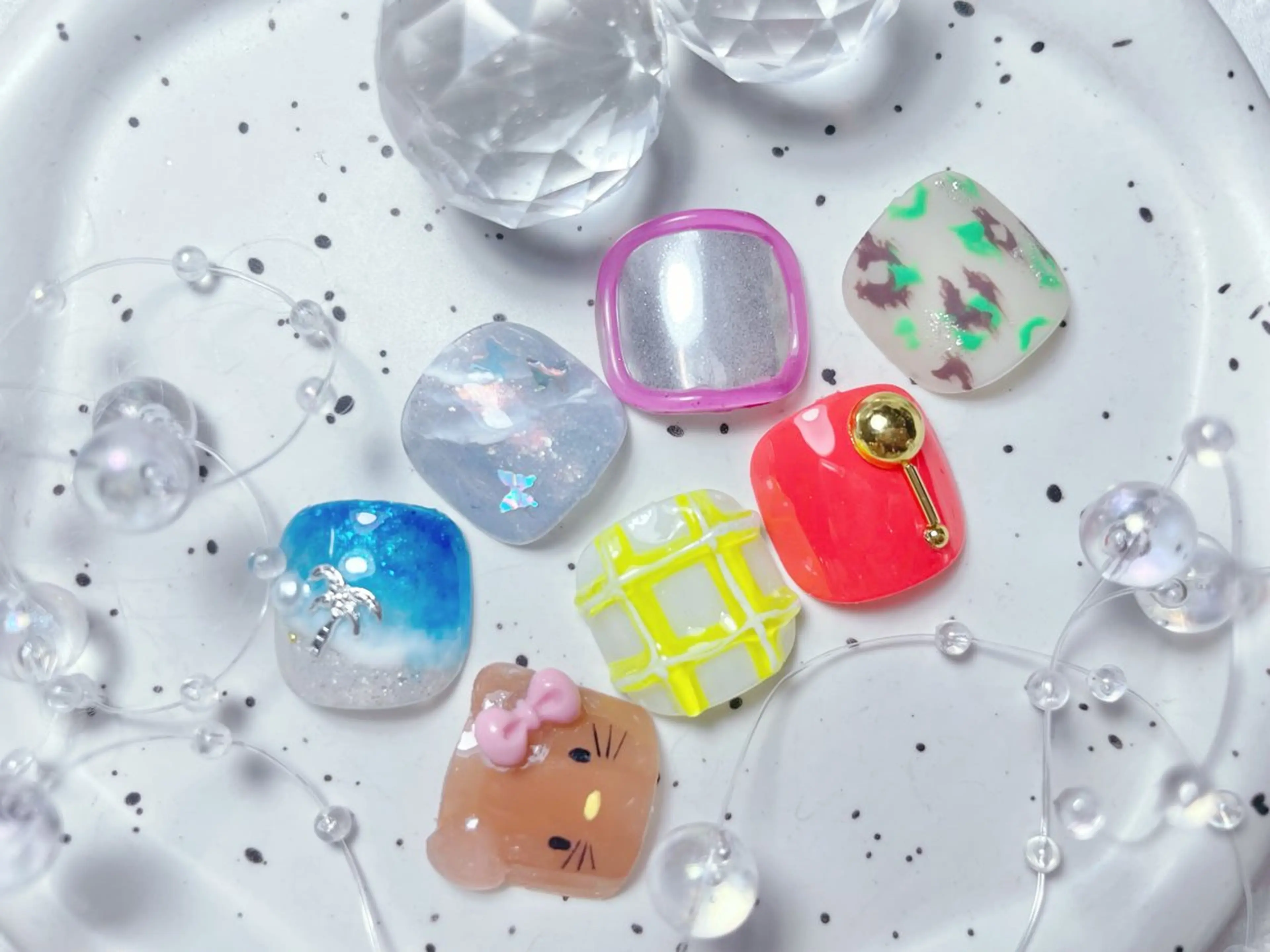 ネイル アートネイル フットネイル ジェルネイル ニュアンスネイル パラジェル フットネイル ゆりか ジョアアンジェ福島のネイルデザイン