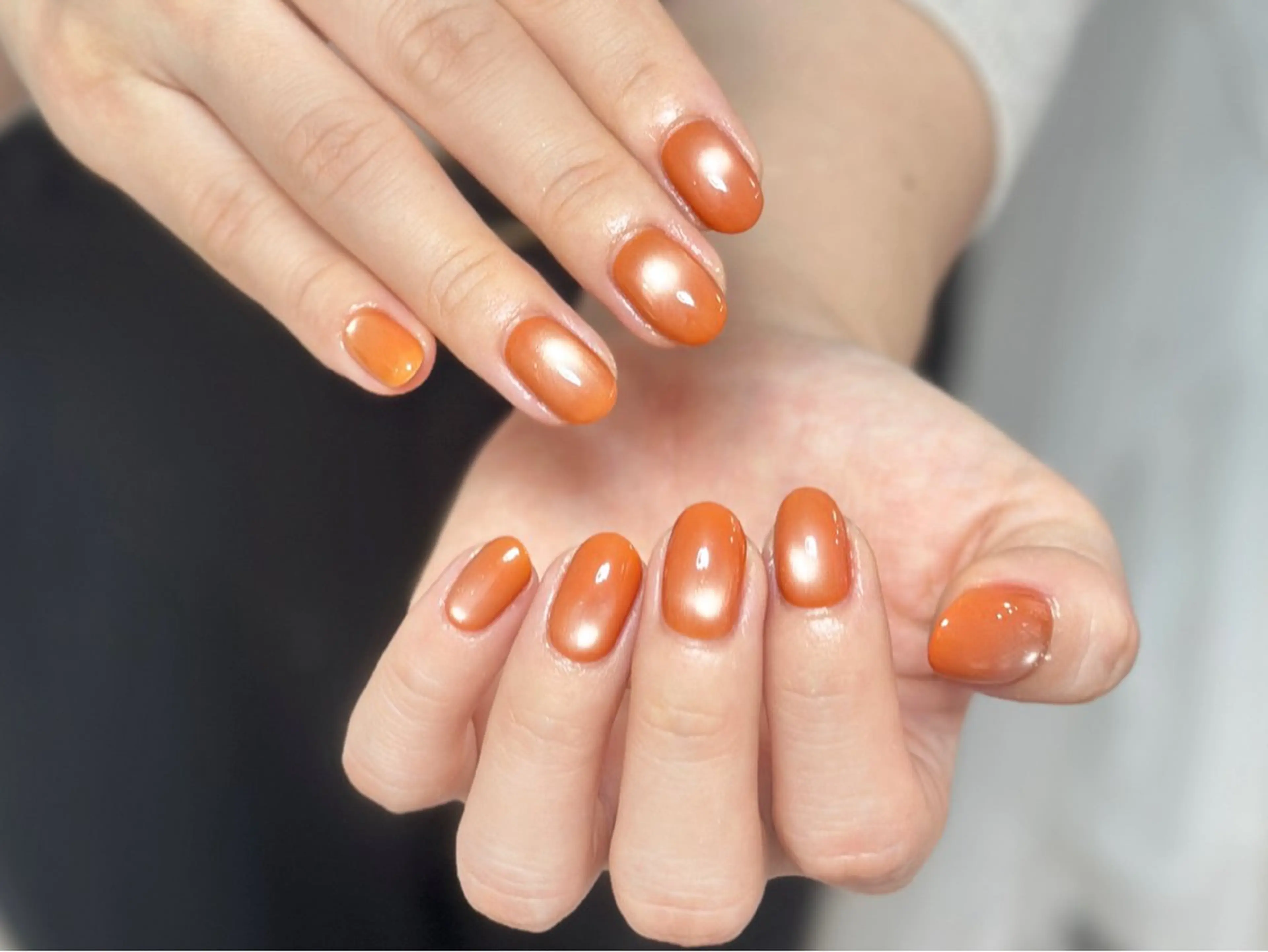ネイル アートネイル オーロラネイル チークネイル フレンチネイル ガラスフレンチ 🎀YooLi Nail salonのネイルデザイン