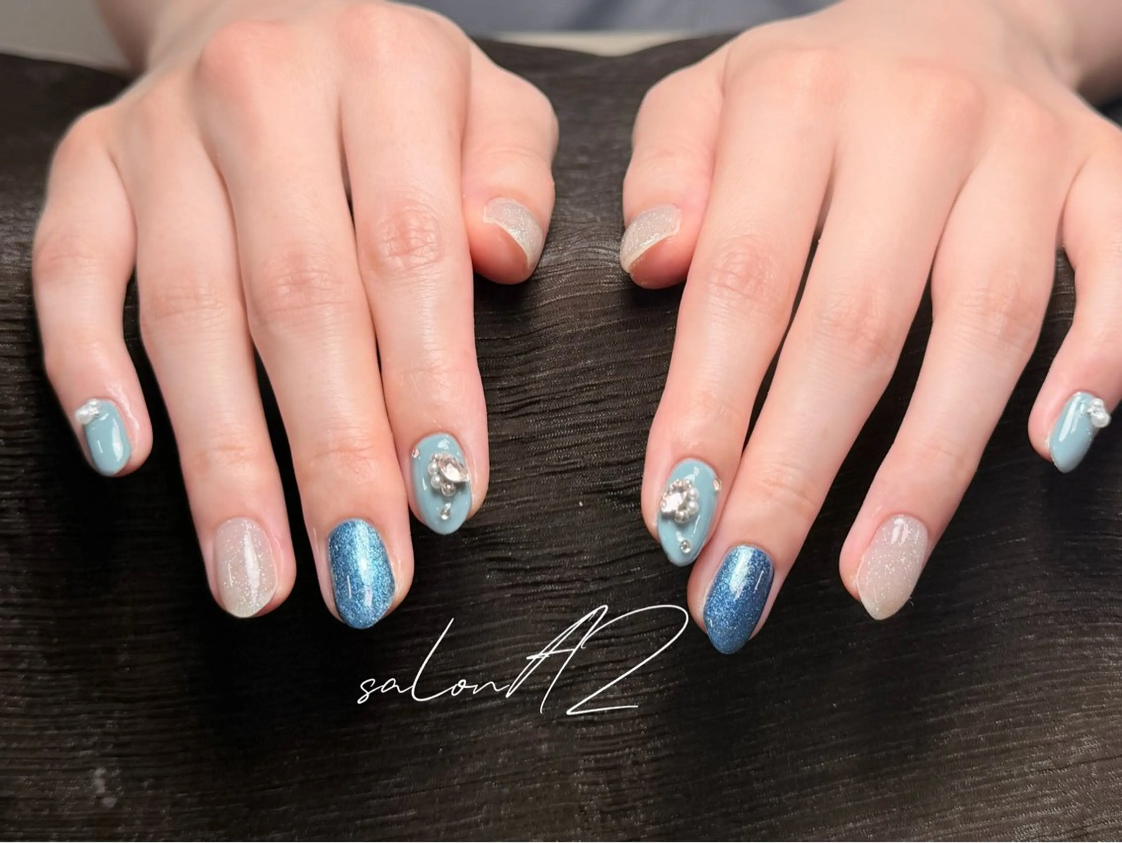 ネイル アートネイル フットネイル フレンチネイル マグネットネイル 持ち込み ハンドネイル salon AZのネイルデザイン